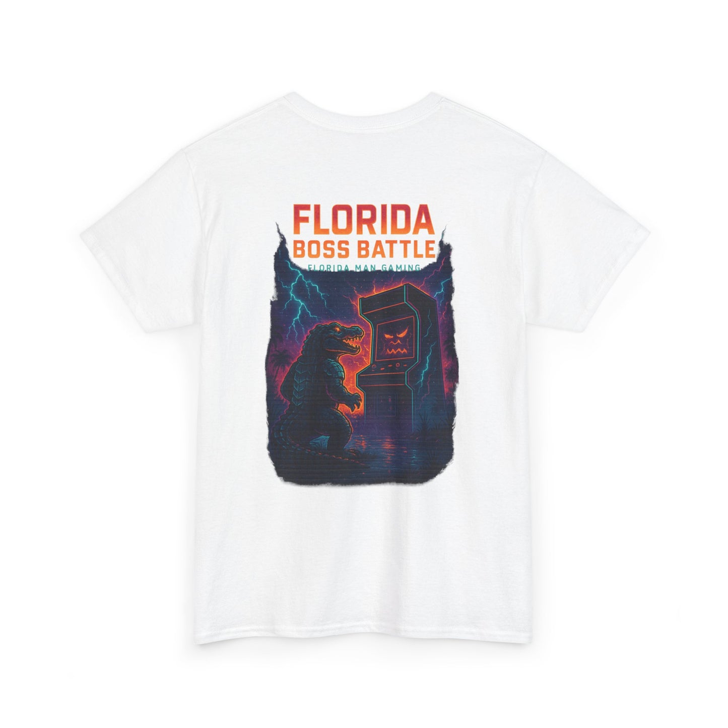 Florida Boss Battle Tee - Unisex Gaming Shirt, Retro Video Game T-Shirt, Gift for Gamers, Cool Casual Wear, Unique Graphic Tee