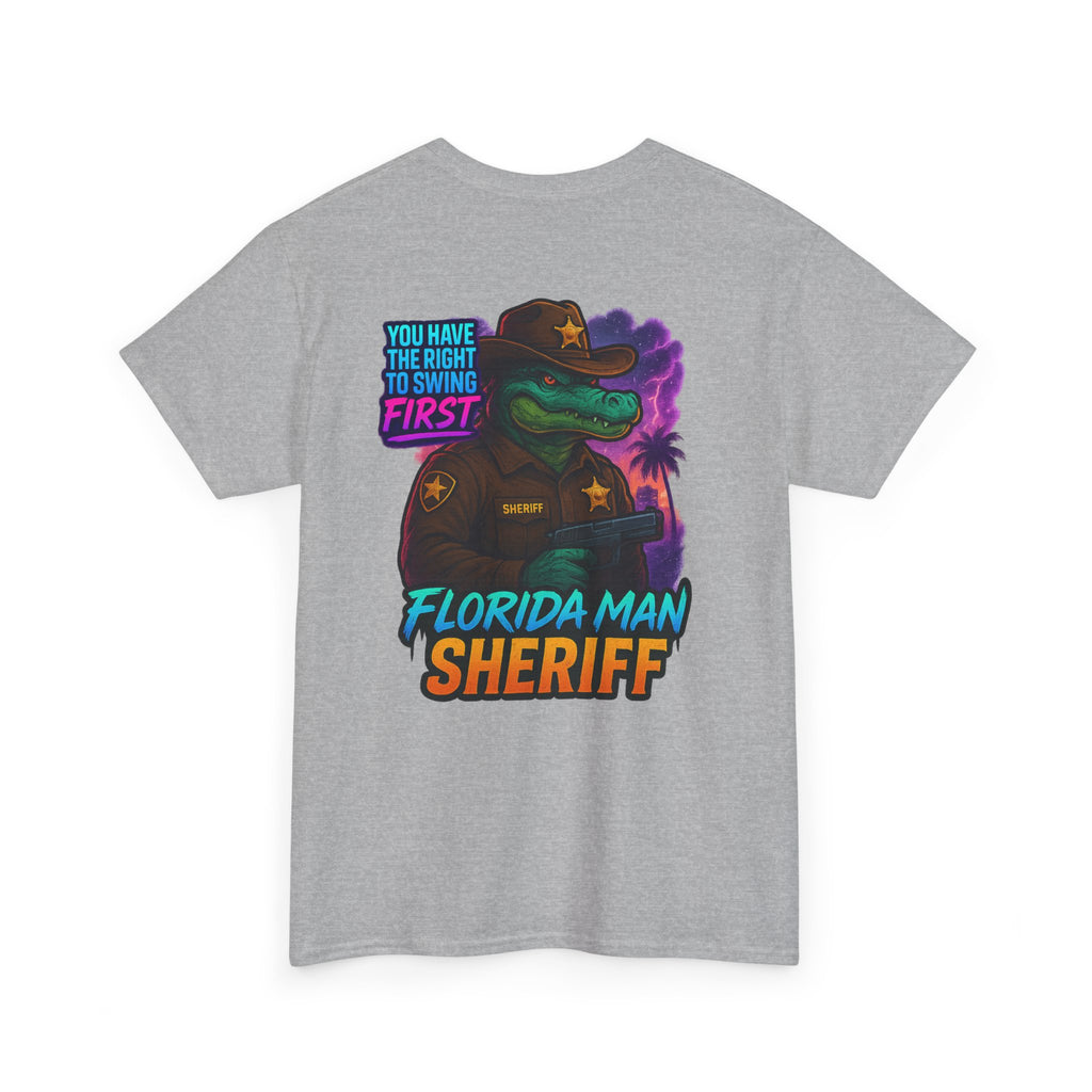 Florida Man Sheriff Tee - Fun Unisex Cotton T-Shirt, Graphic Tee for Florida Lovers, Gift for Dads, Unique Humor Shirt, Casual Wear