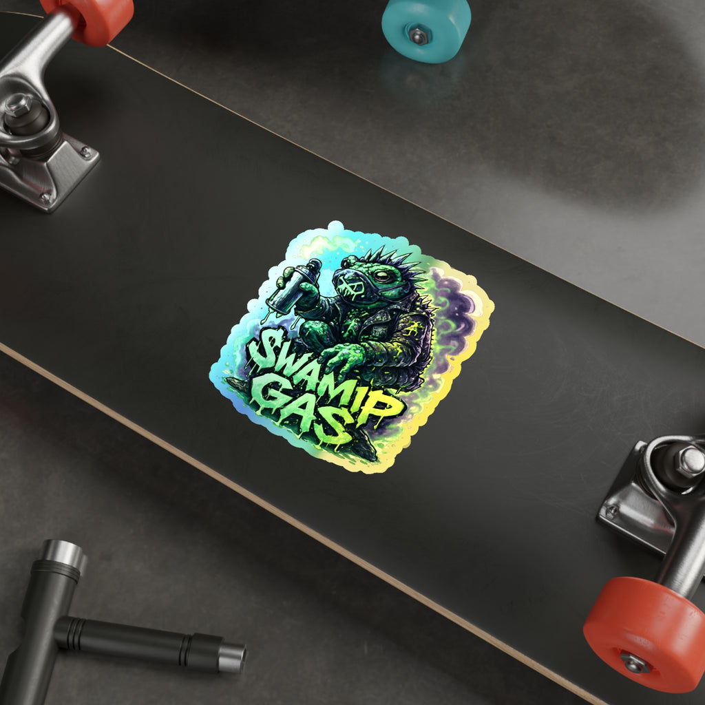 Swamp Gas Holographic Die-Cut Stickers, Unique Vinyl Stickers, Skateboard Accessories, Cool Gift for Teens, Halloween Decor, [...]