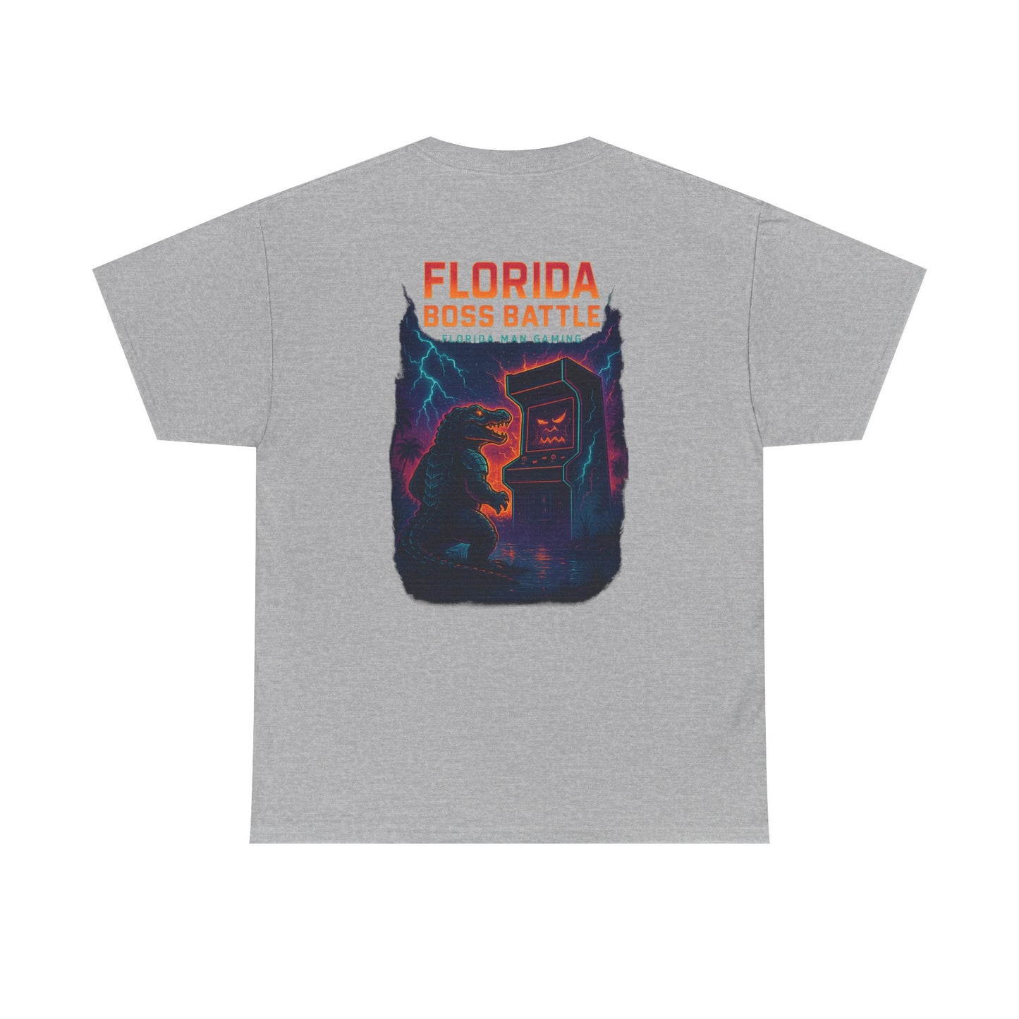 Florida Boss Battle Tee - Unisex Gaming Shirt, Retro Video Game T-Shirt, Gift for Gamers, Cool Casual Wear, Unique Graphic Tee