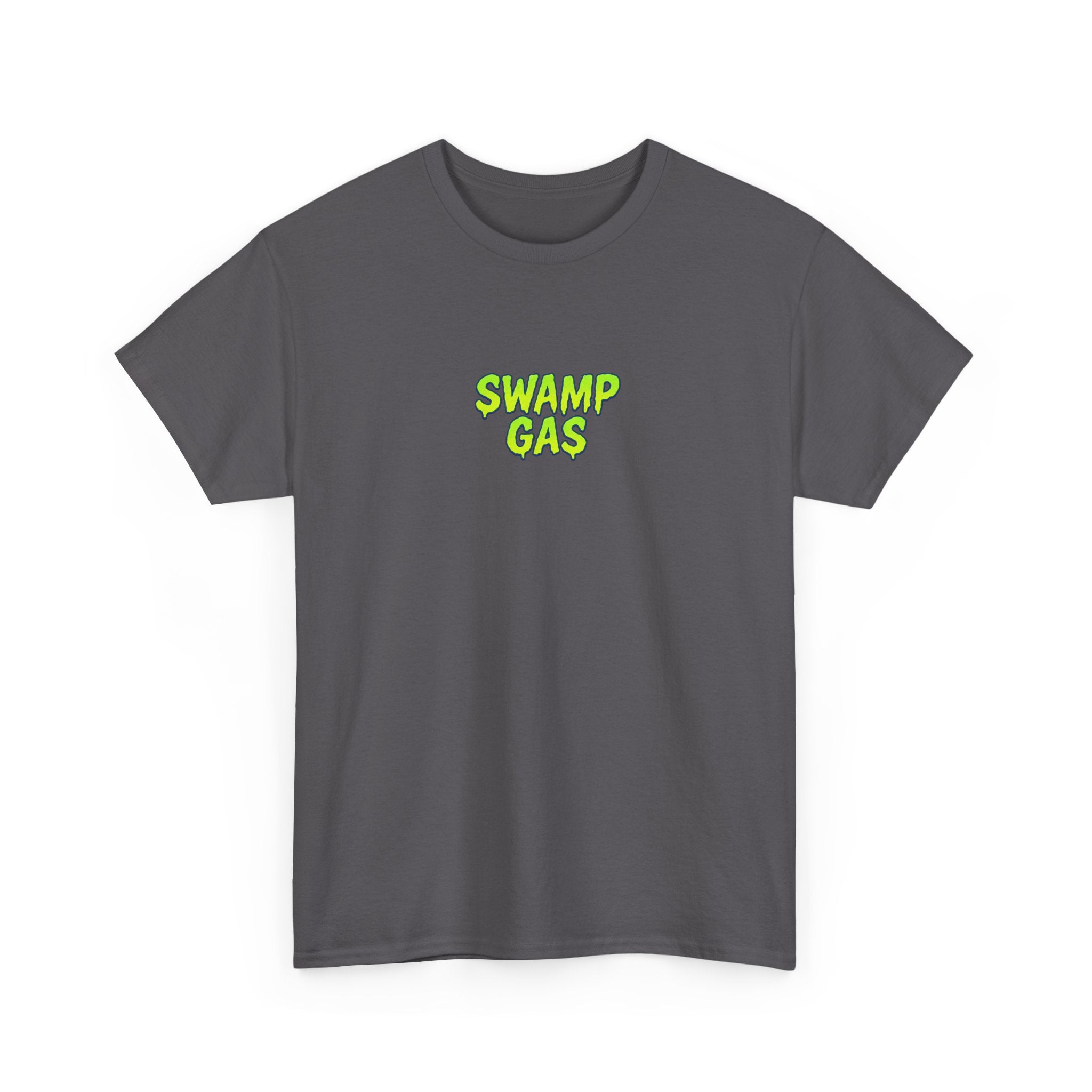 Swamp Gas Monster Unisex Tee, Fun Graphic Shirt, Gift for Monster Lovers, Casual Wear, Halloween Apparel, Youth and Adult Sizes