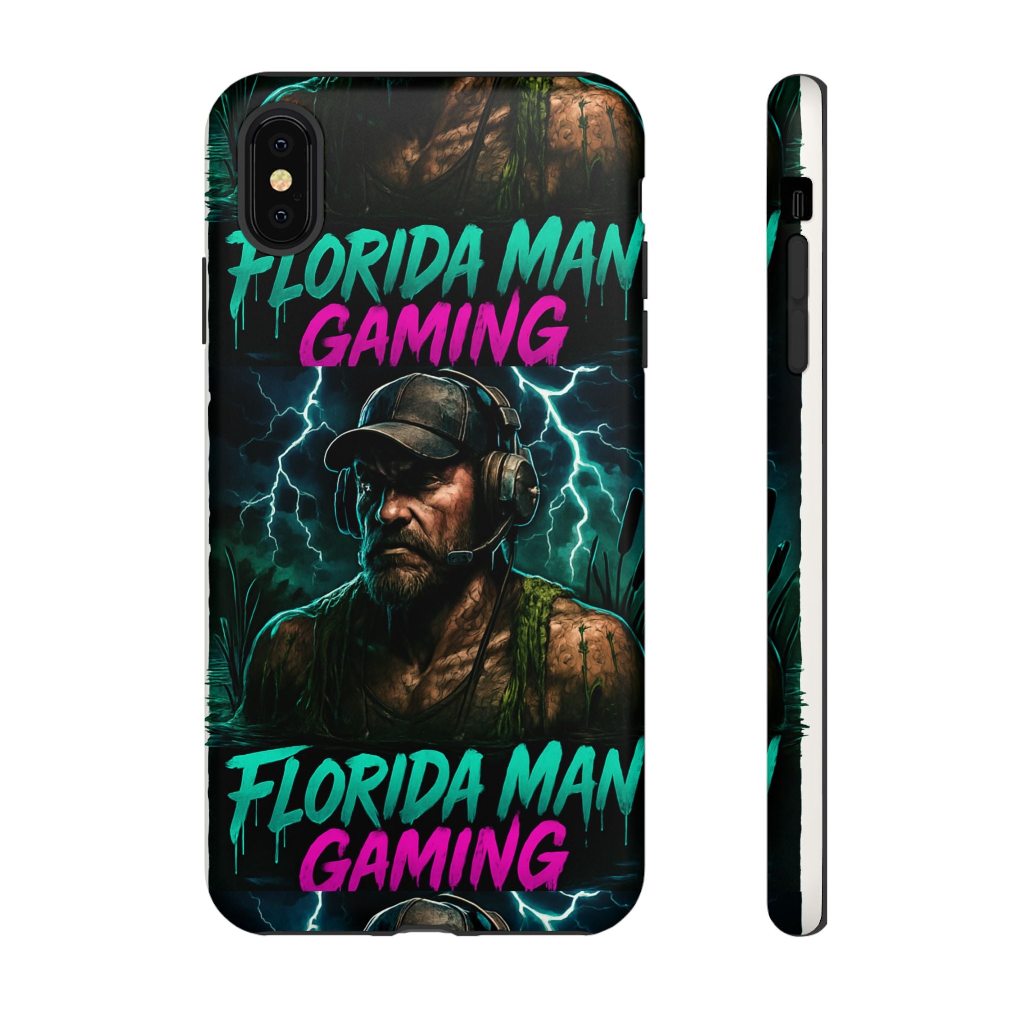 Phone Case - Florida Man Gaming Mascot Rising from the Swamp Tough Case