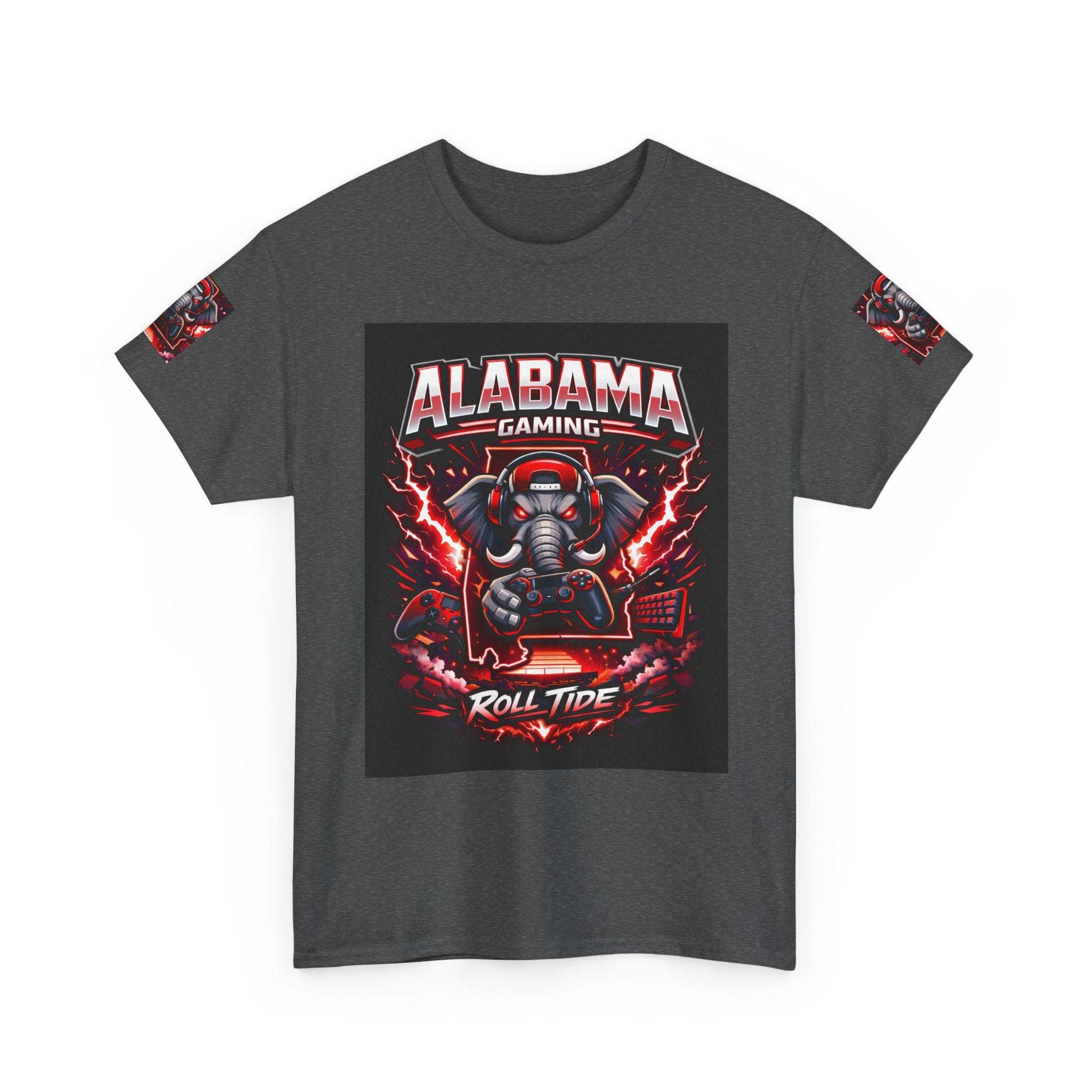 Alabama Gaming Tee — 'Roll Tide' Elephant Gamer Graphic Shirt