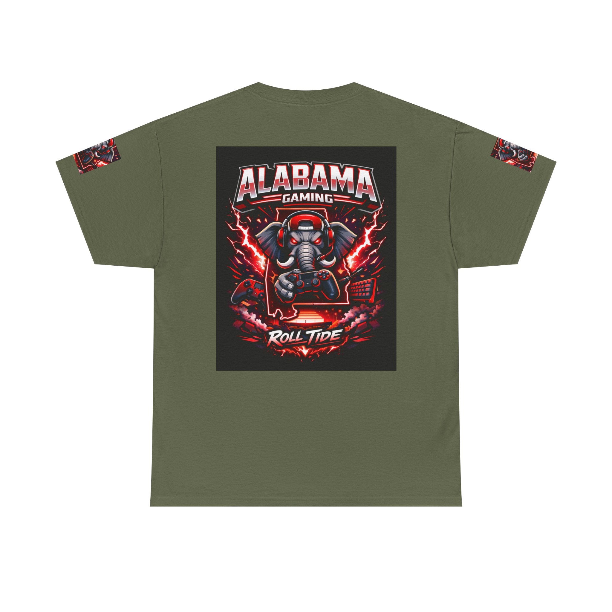 Alabama Gaming Tee — 'Roll Tide' Elephant Gamer Graphic Shirt