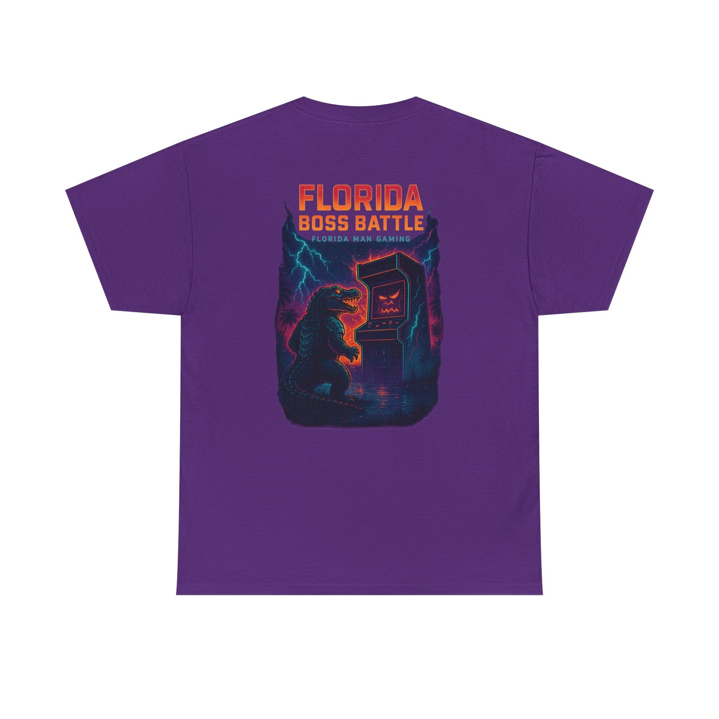 Florida Boss Battle Gaming Tee - Fun Unisex Cotton Shirt, Unique Graphic T-Shirt, Gift for Gamers, Casual Wear, Gaming Merchandise