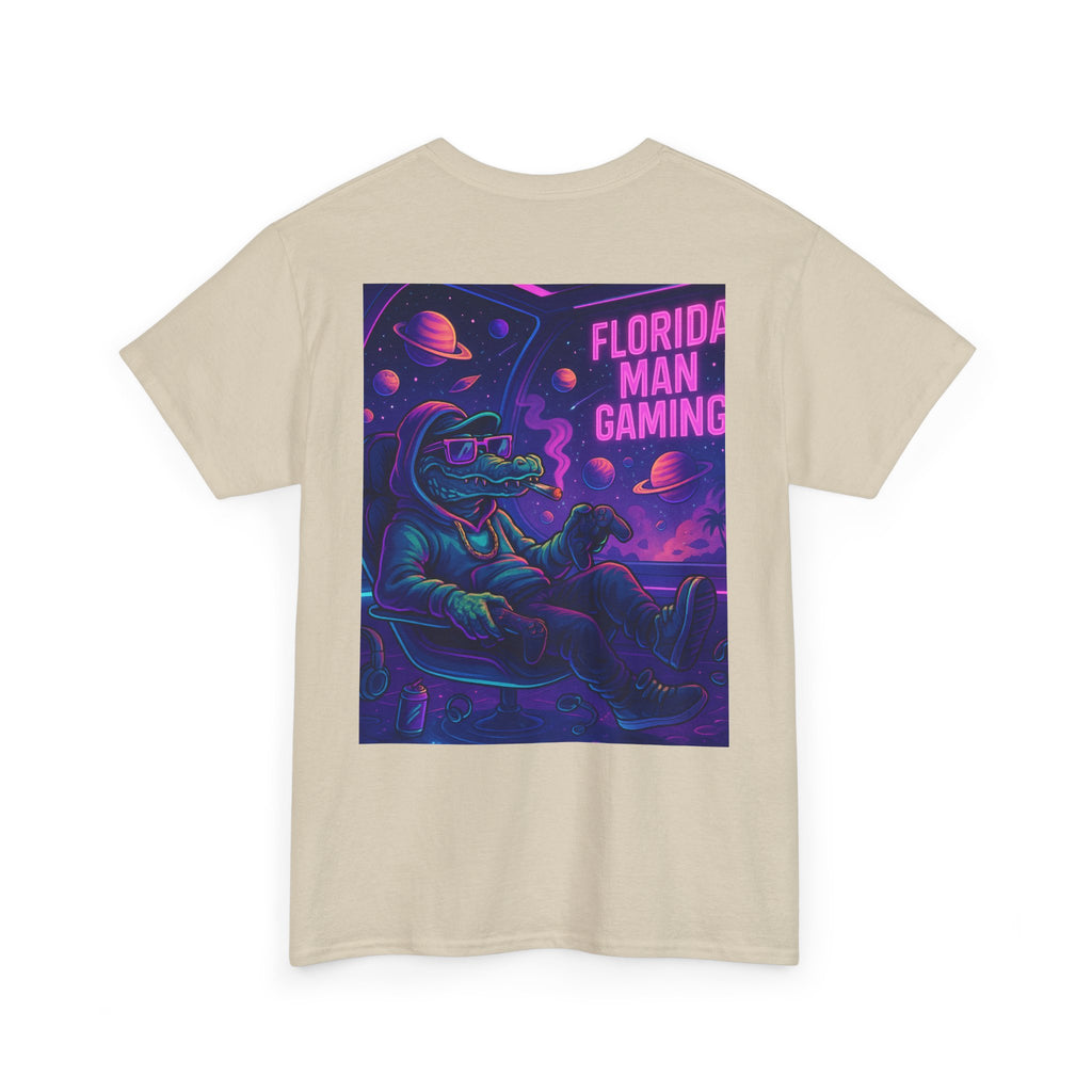 Florida Man Gaming Unisex Cotton Tee, Fun Florida Humor, Gamer Shirt, Unique Gift, Unisex T-shirt