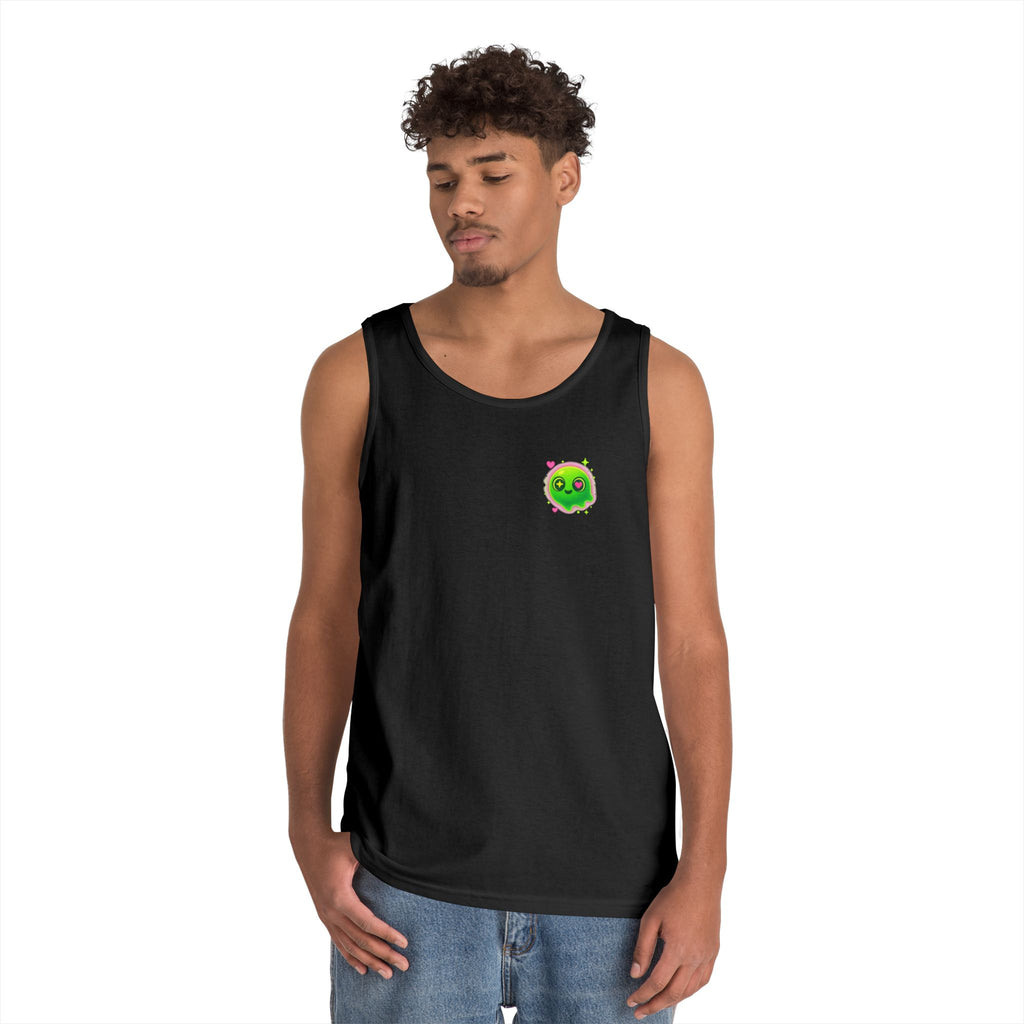 Cute Cartoon Glow-in-the-Dark Tank Top, Summer Outfit, LGBTQ+ Pride Wear, Festival Attire, Funny Gift for Teens, Casual Wear