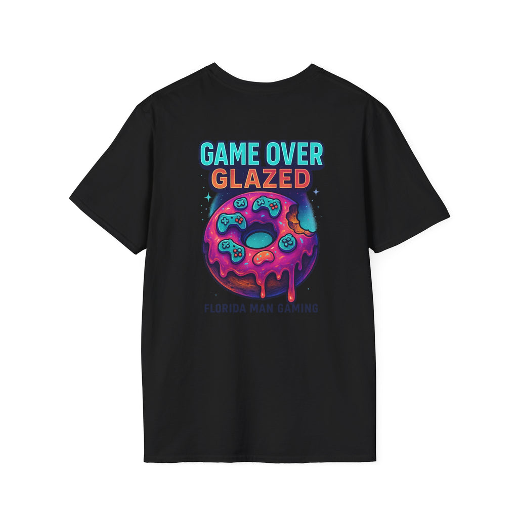 Retro Gamer Donut T-Shirt - Fun Gaming Tee, Unisex Softstyle, Perfect for Gamers, Gaming Events, Birthday Gifts, Casual Wear