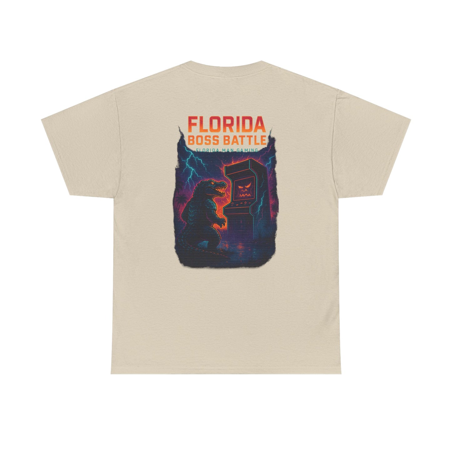 Florida Boss Battle Gaming Tee - Fun Unisex Cotton Shirt, Unique Graphic T-Shirt, Gift for Gamers, Casual Wear, Gaming Merchandise