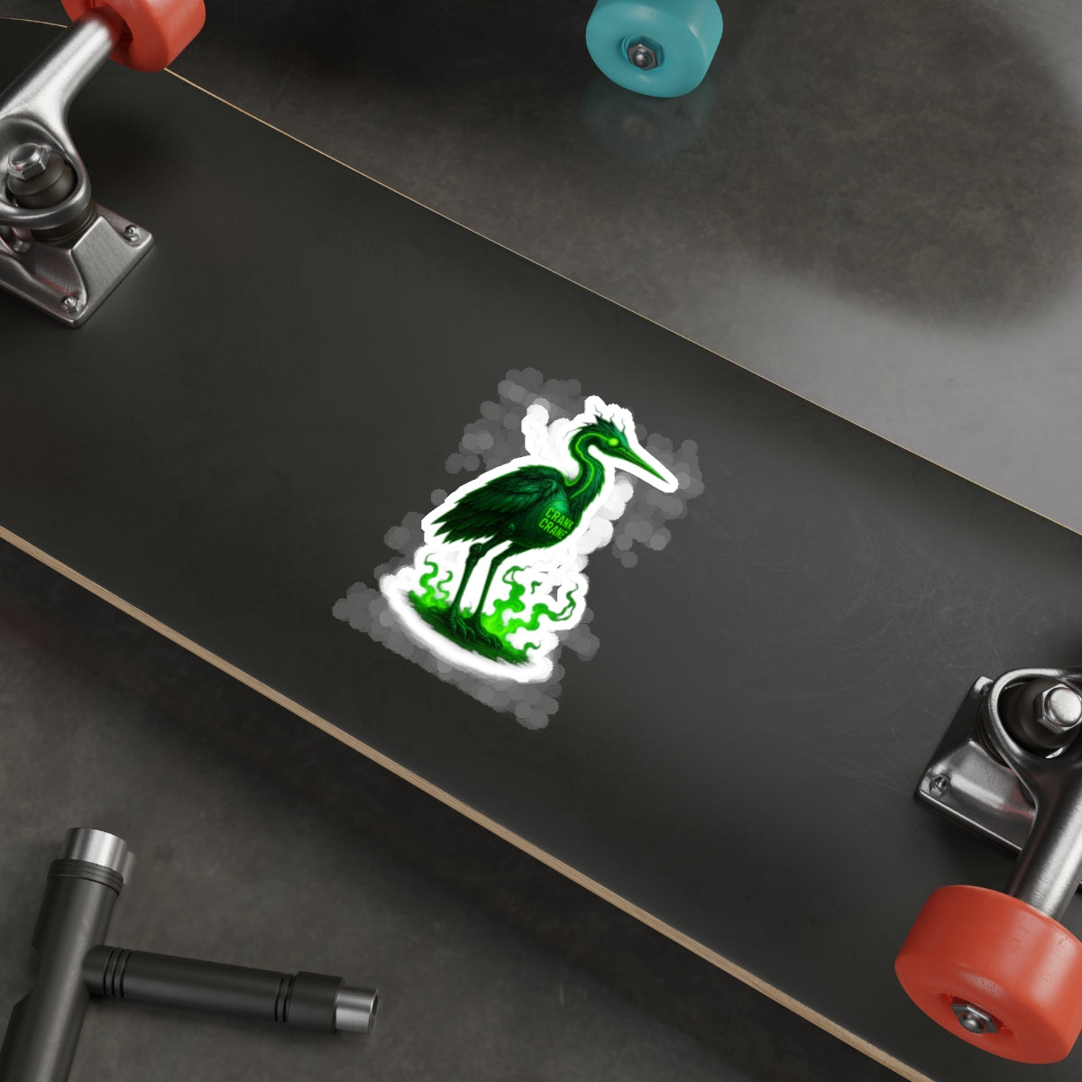 Vibrant Heron Die-Cut Stickers | Unique Sticker Art, Laptop Decor, Gift for Nature Lovers, Green Heron Theme, Eco-Friendly Art