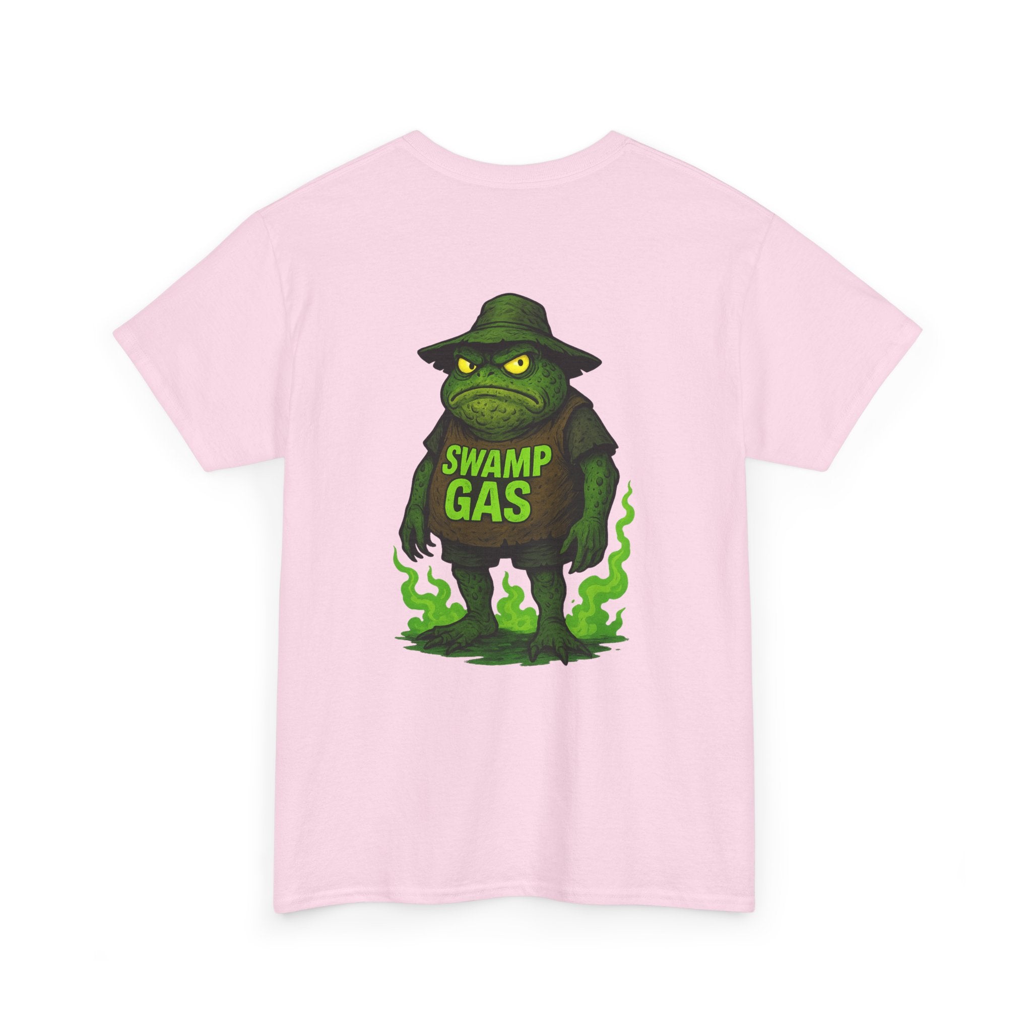 Swamp Gas Unisex Heavy Cotton Tee - Fun Graphic T-Shirt for Festivals, Parties, Gifts, Casual Wear, Retro Style