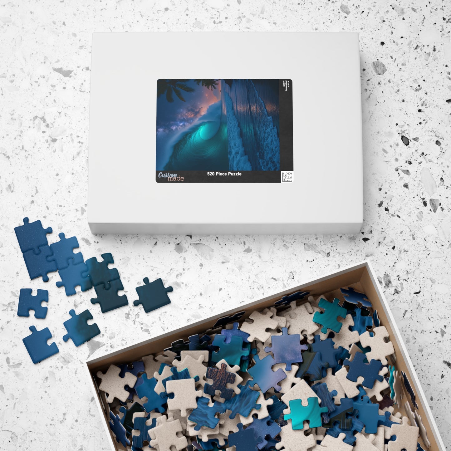 Stunning Ocean Wave Puzzle - 110 to 1014 Pieces, Perfect for Family Game Night, Gifts for Ocean Lovers, Relaxation Activity, Home Decor