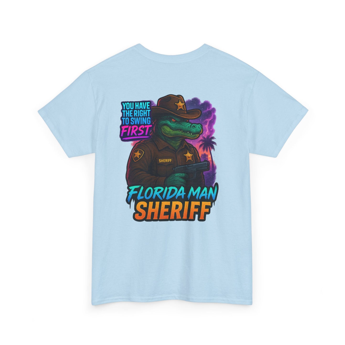 Florida Man Sheriff Tee - Fun Unisex Cotton T-Shirt, Graphic Tee for Florida Lovers, Gift for Dads, Unique Humor Shirt, Casual Wear