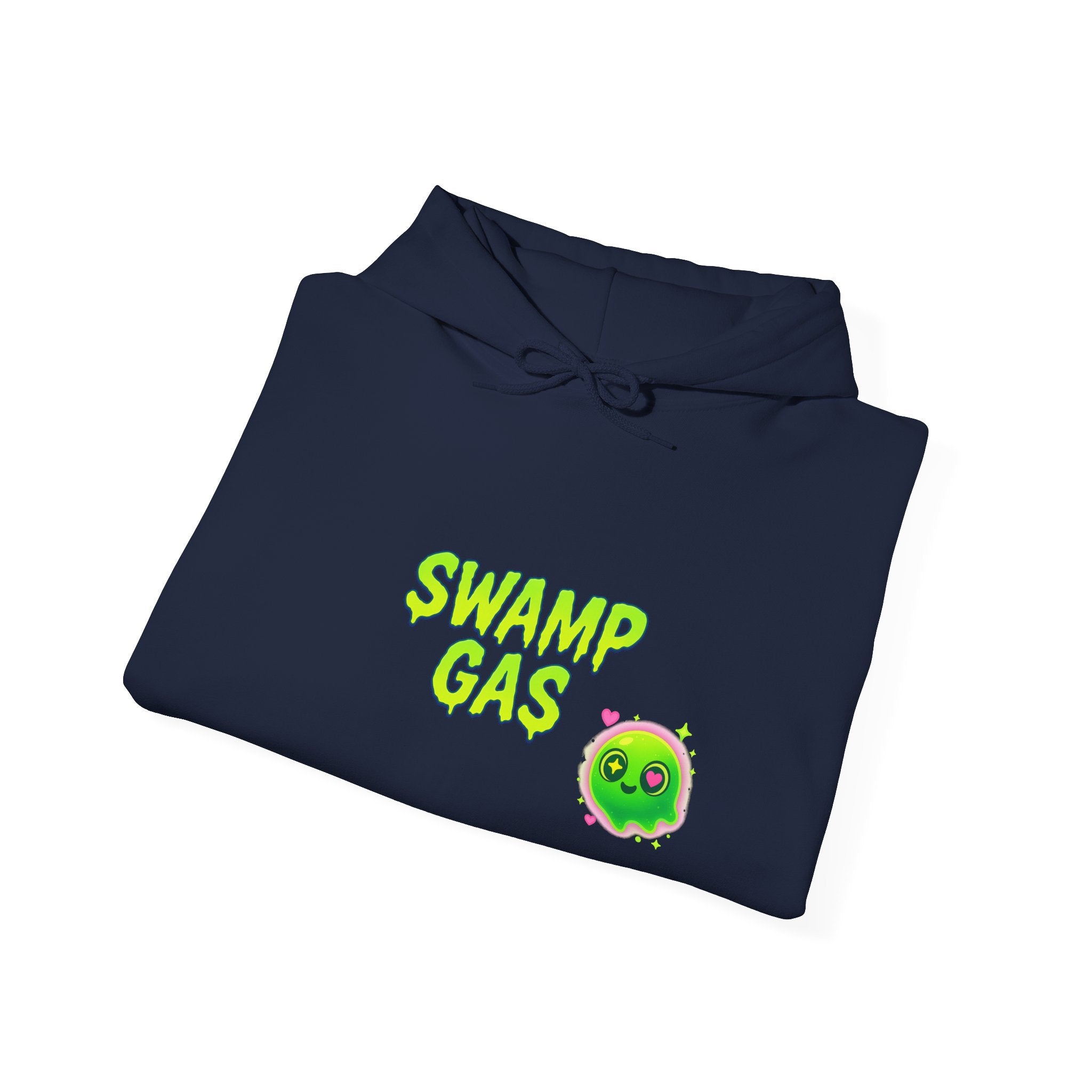 Cute Swamp Gas Hoodie, Unisex Sweatshirt, Gamer Gift, Green Slime Hoodie, Fun Casual Outfit, Halloween Costume