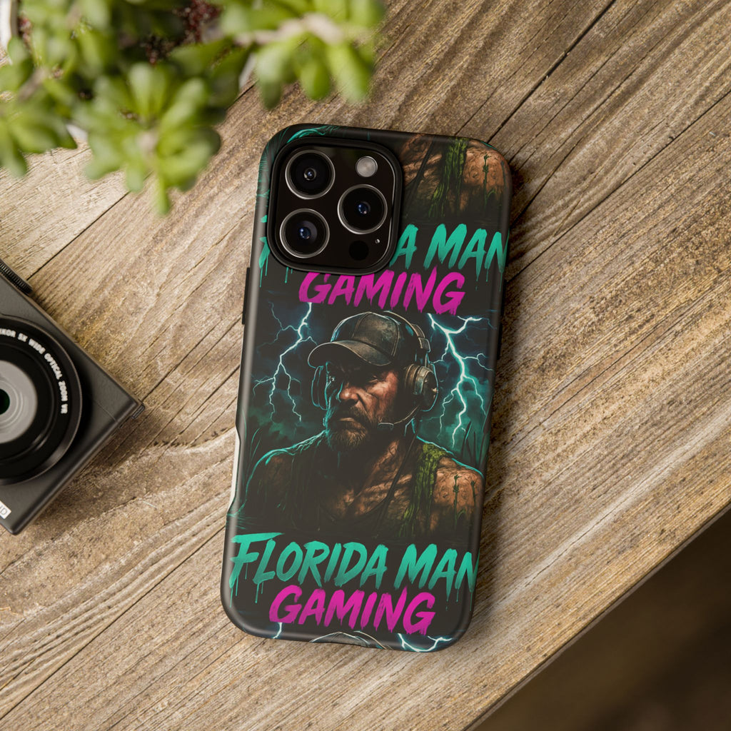 Phone Case - Florida Man Gaming Mascot Rising from the Swamp Tough Case