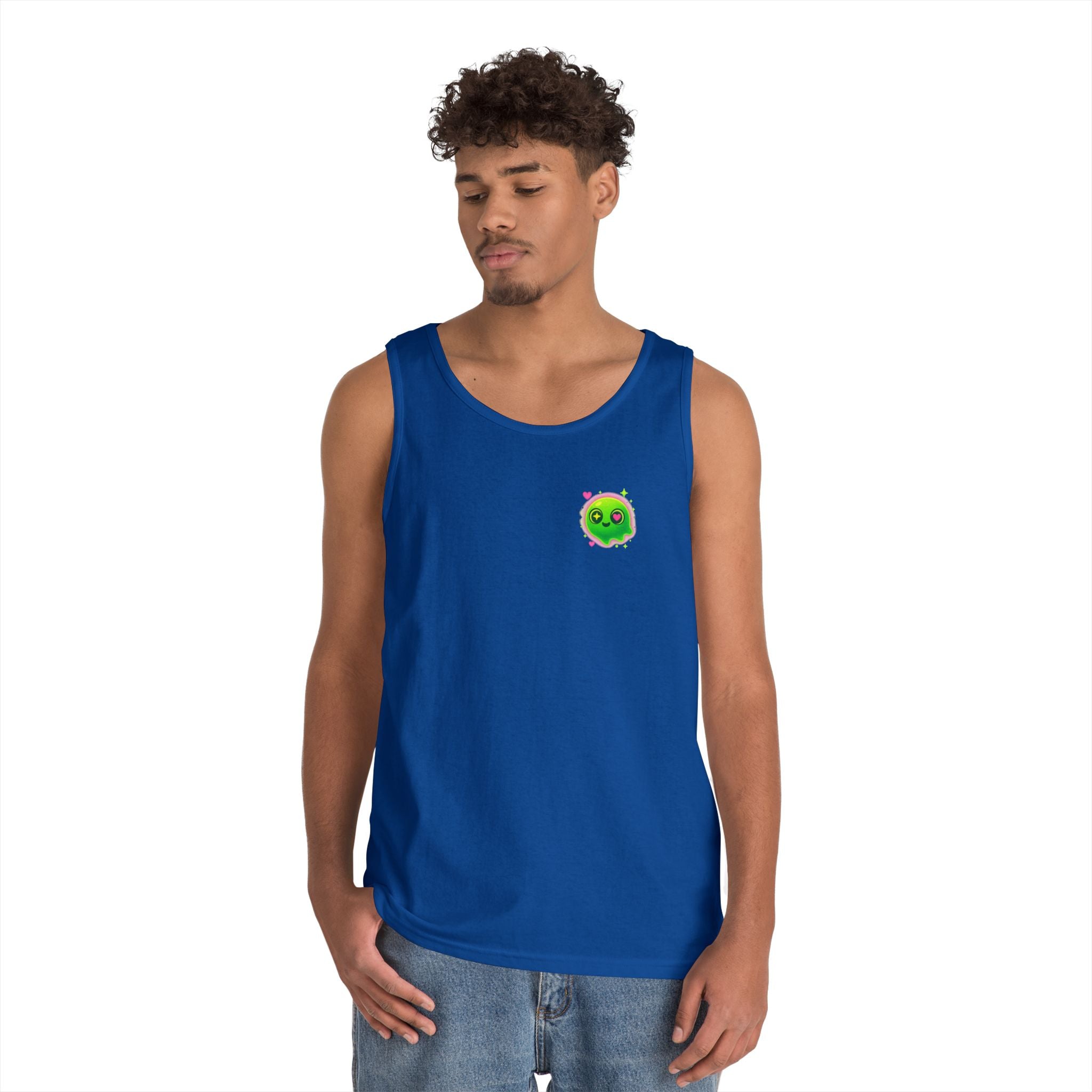Cute Cartoon Glow-in-the-Dark Tank Top, Summer Outfit, LGBTQ+ Pride Wear, Festival Attire, Funny Gift for Teens, Casual Wear