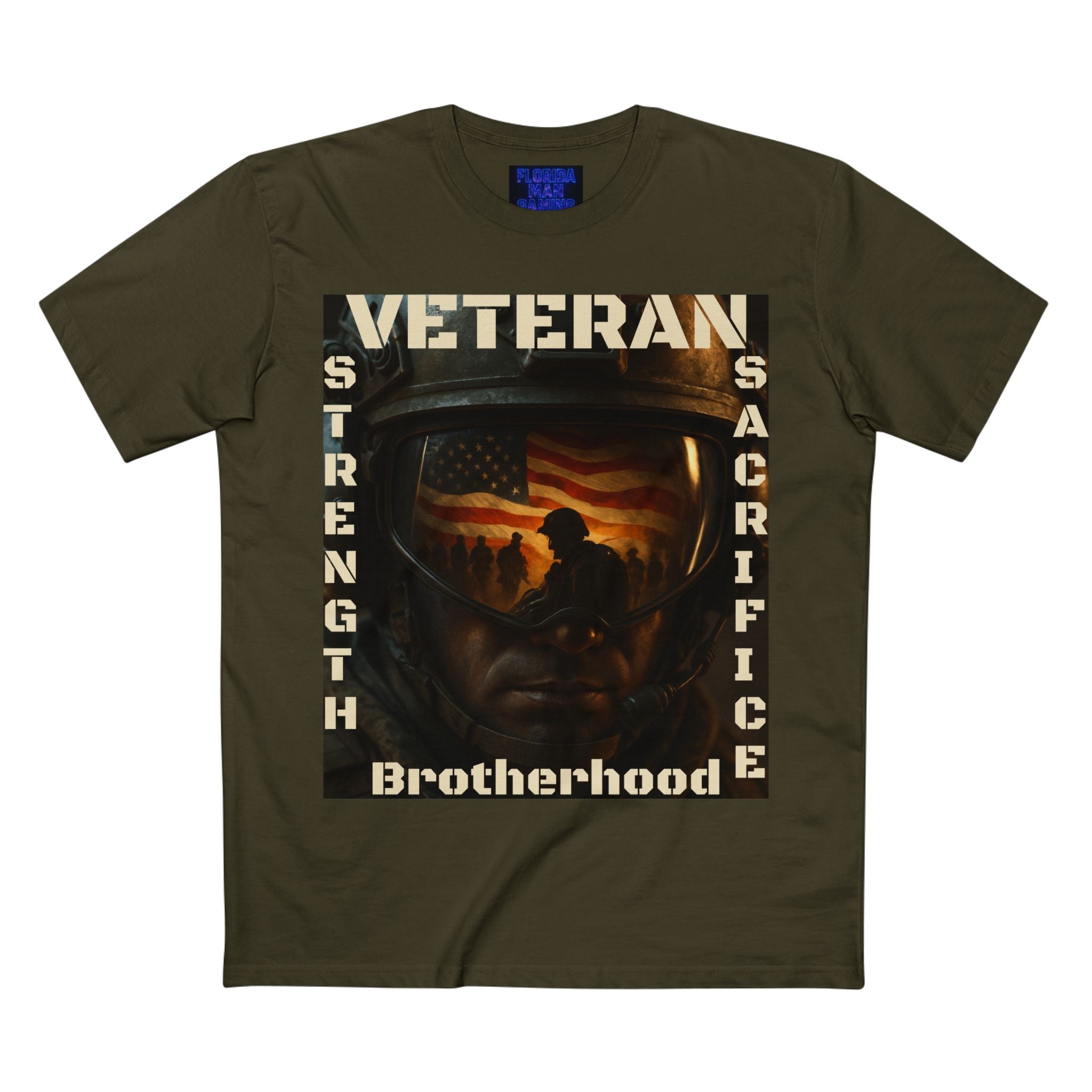 Veteran T‑Shirt – "Brotherhood: Strength, Sacrifice" Patriotic Soldier Tribute Tee