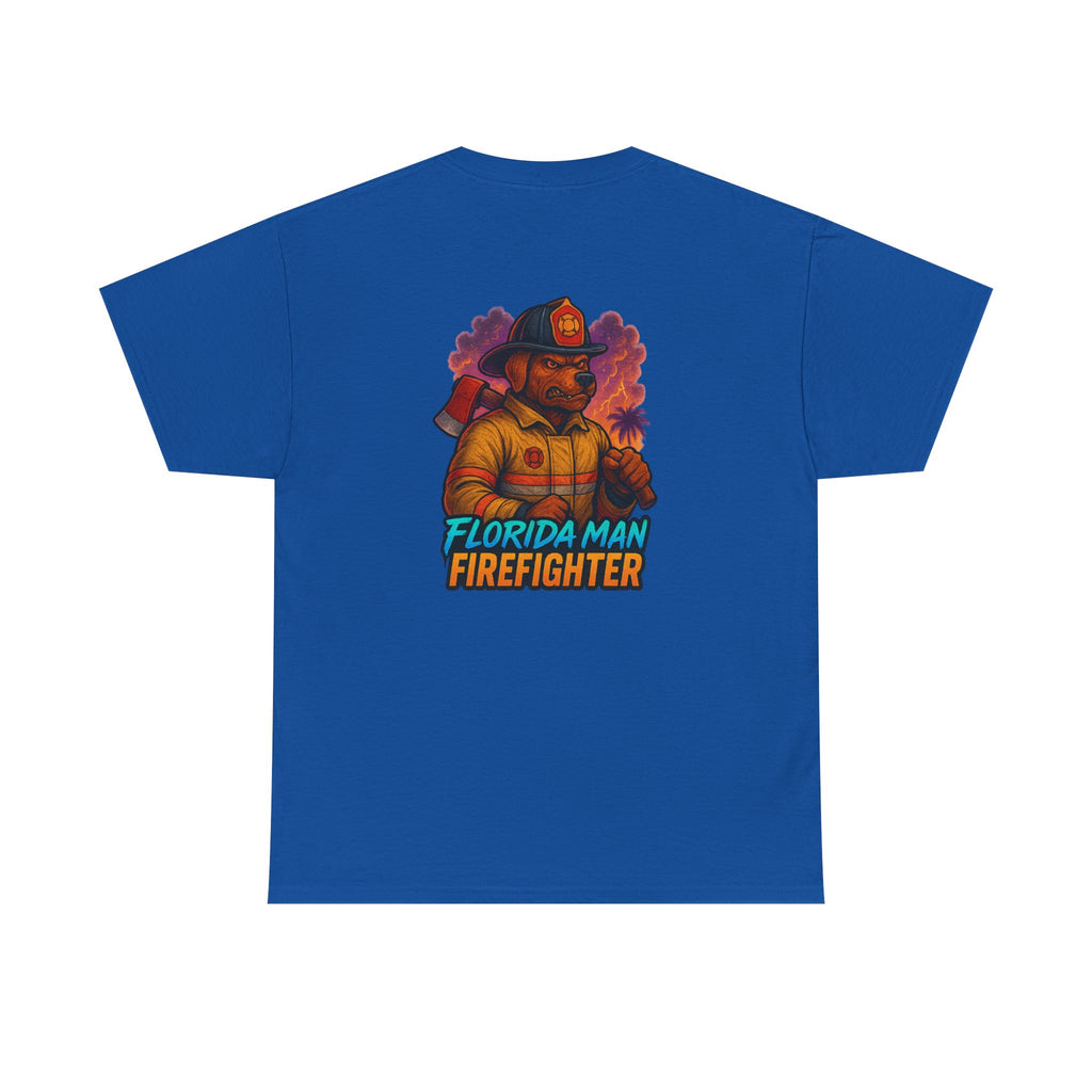Gaming Tee - Florida Man Blaze Firefighter Gator