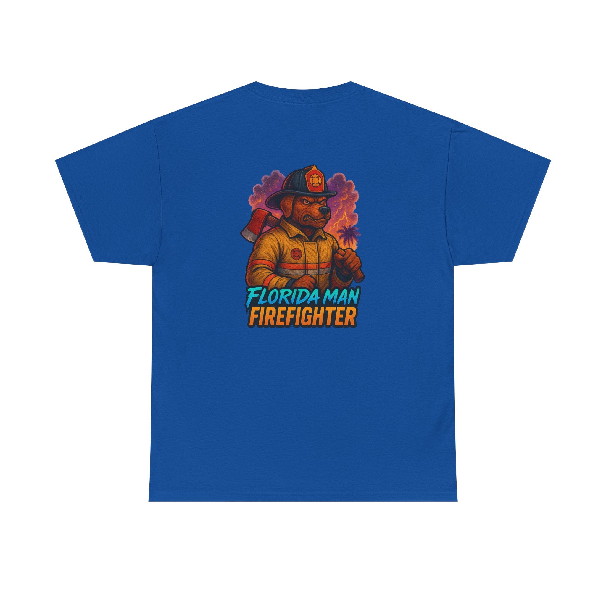 Gaming Tee - Florida Man Blaze Firefighter Gator