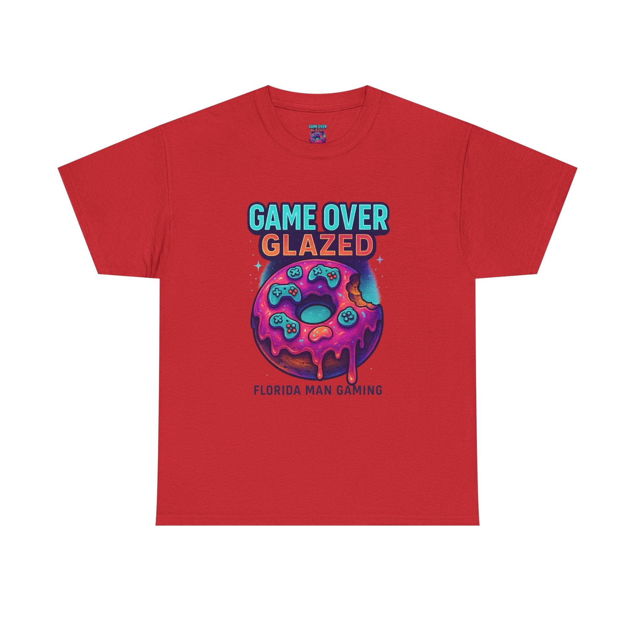Gaming Graphic Tee for Retro Fun Lovers, Perfect for Gifts, Casual Wear, Gaming Events, Game Over Design