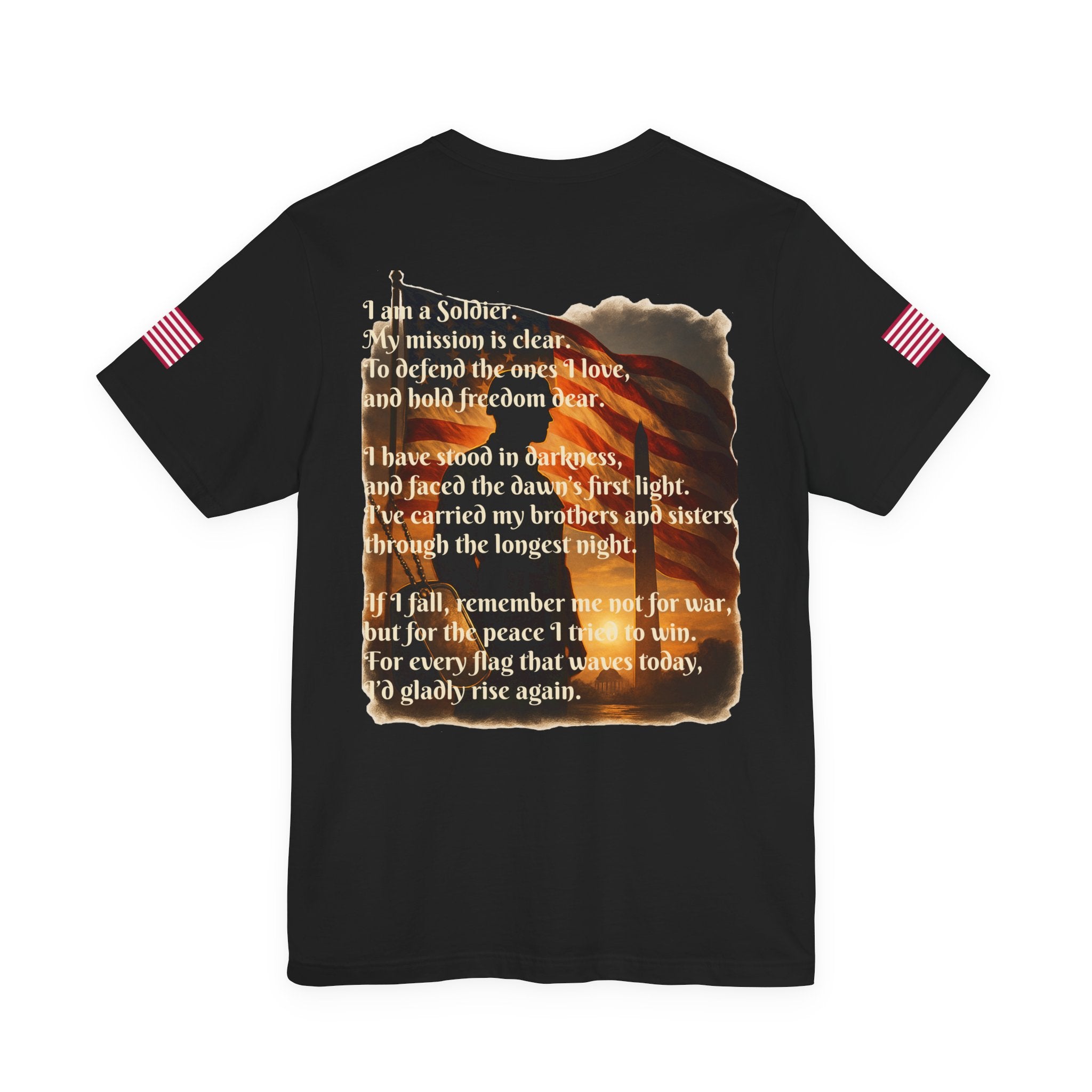 Veterans Day 2025 Tee — American Flag Soldier Tribute T-Shirt