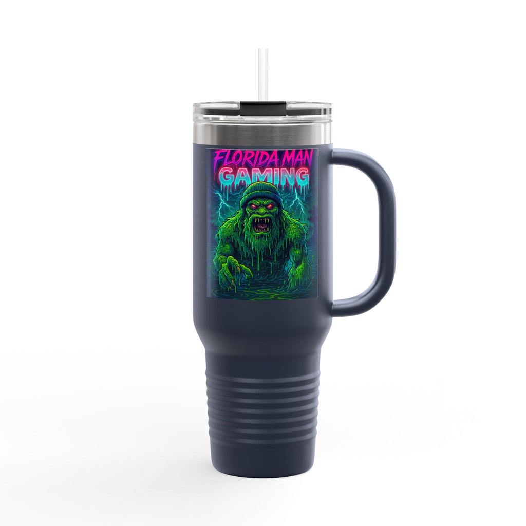 Florida Man Gaming Insulated Travel Mug | 40oz | Fun Gift for Gamers, Travel, Parties, Unique Drinkware