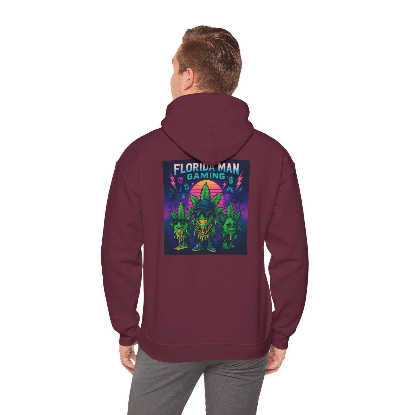 Gamer Hooded Sweatshirt with Colorful Monster Design, Unisex Hoodie for Gaming Lovers, Perfect Gift for Birthdays, Cosplay, and Holidays