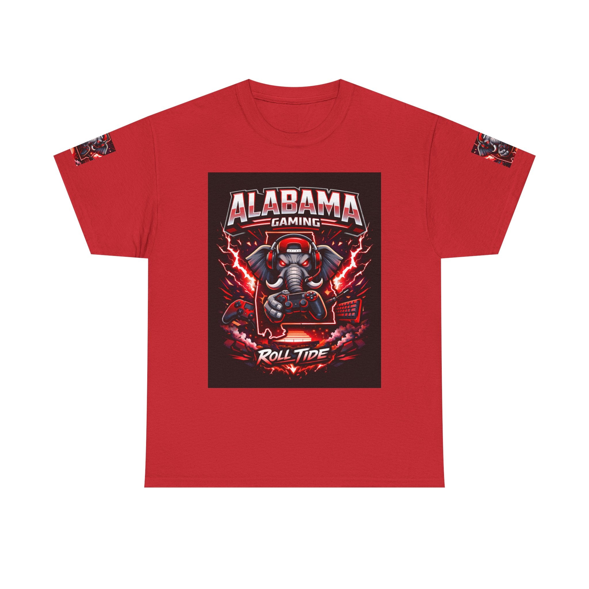 Alabama Gaming Tee — 'Roll Tide' Elephant Gamer Graphic Shirt