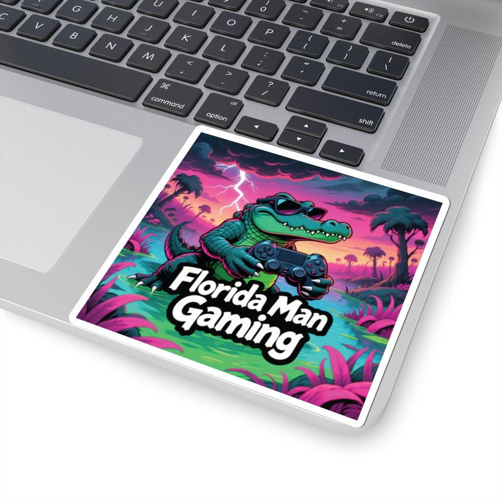 Florida Man Gaming KissCut Sticker