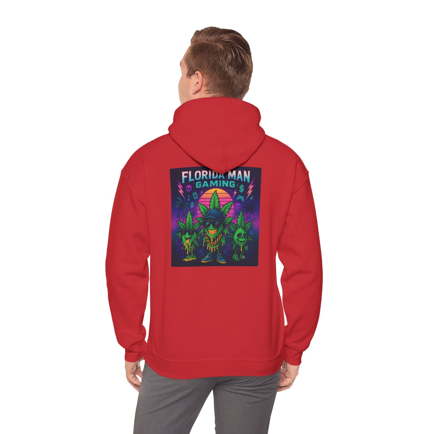 Gamer Hooded Sweatshirt with Colorful Monster Design, Unisex Hoodie for Gaming Lovers, Perfect Gift for Birthdays, Cosplay, and Holidays