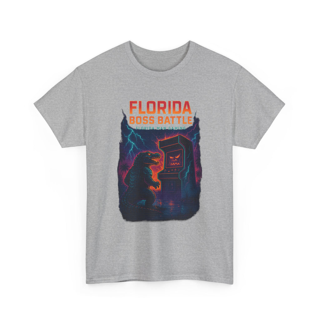 Florida Boss Battle Tee - Unisex Gaming Shirt, Retro Video Game T-Shirt, Gift for Gamers, Cool Casual Wear, Unique Graphic Tee