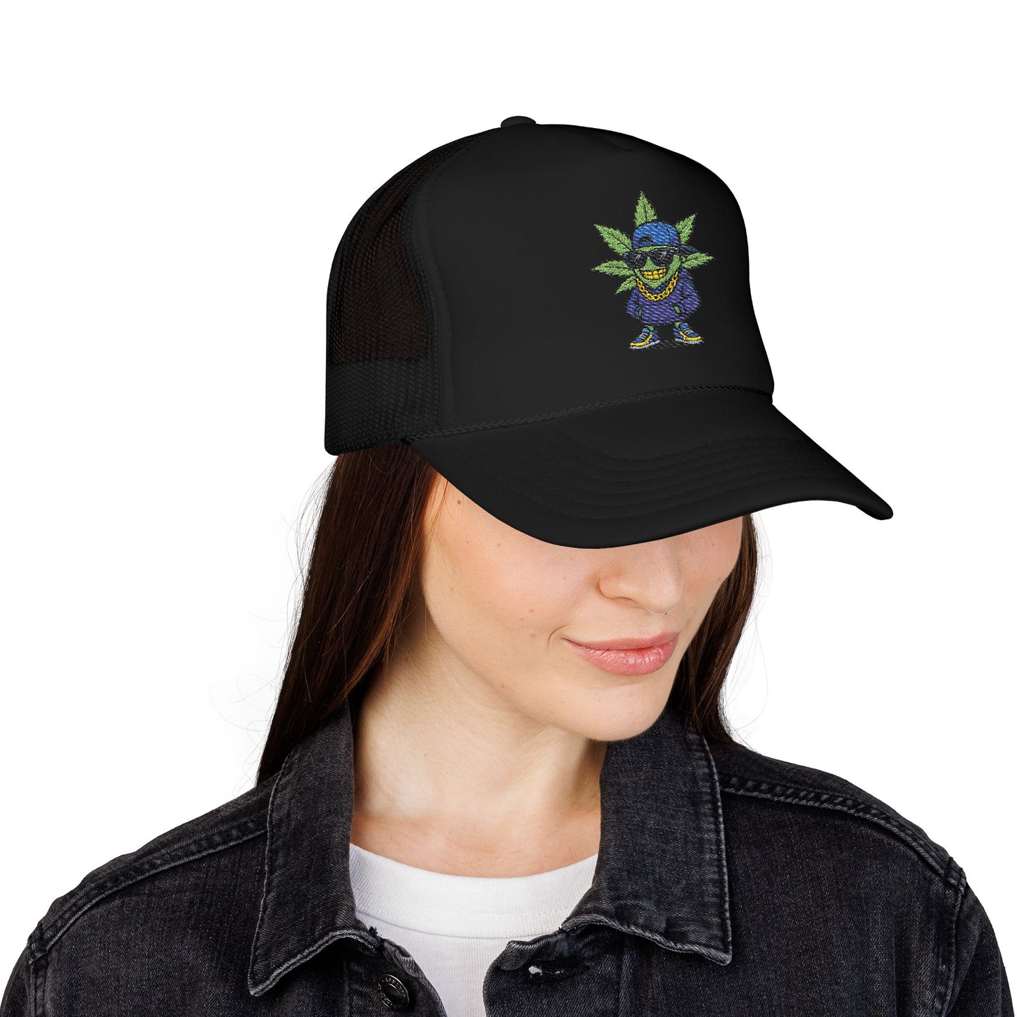 Cool Embroidered Foam Trucker Hat for Trendsetters, Everyday Style, Gift for Him, Outdoor Activities, Unique Streetwear