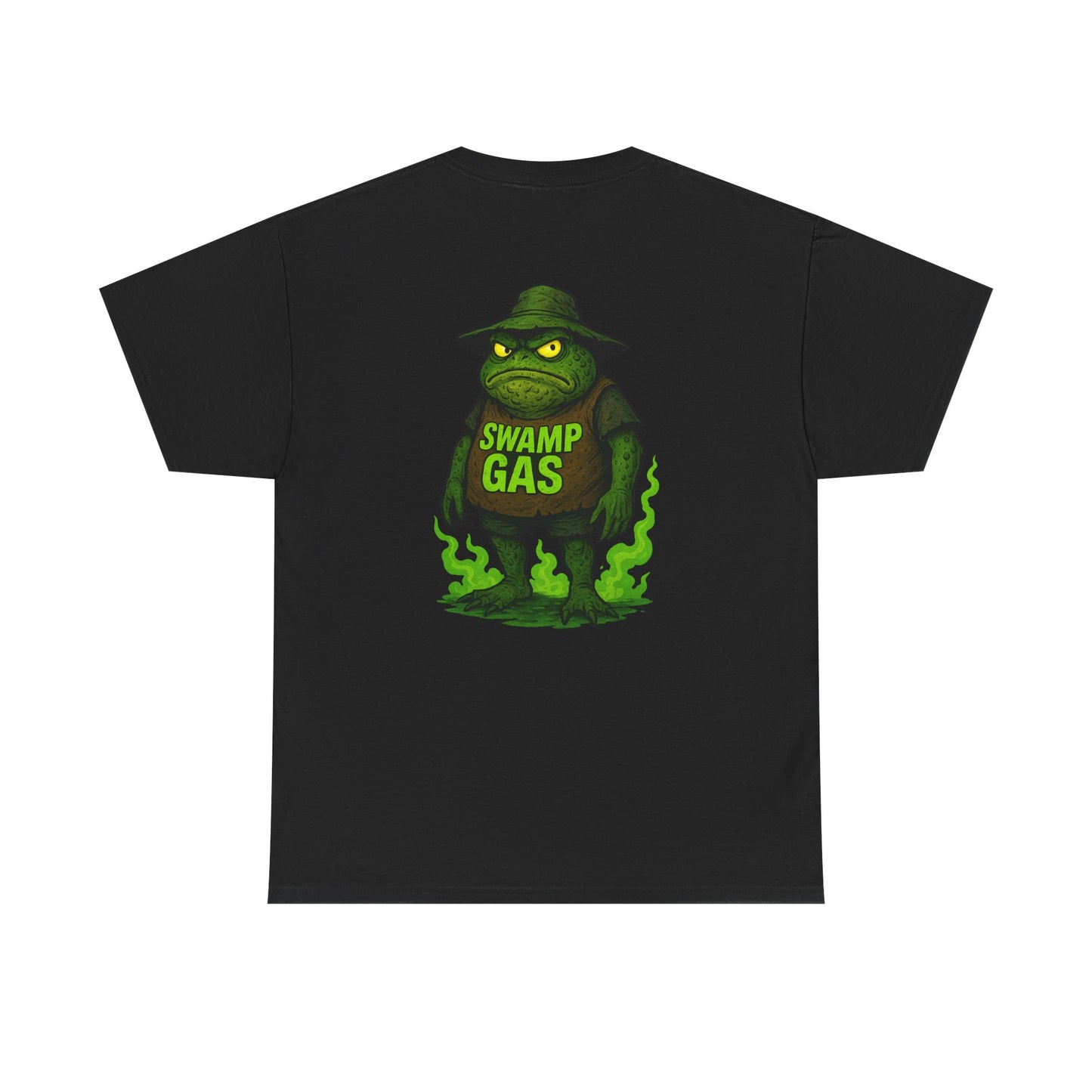 Swamp Gas Unisex Heavy Cotton Tee - Fun Graphic T-Shirt for Festivals, Parties, Gifts, Casual Wear, Retro Style