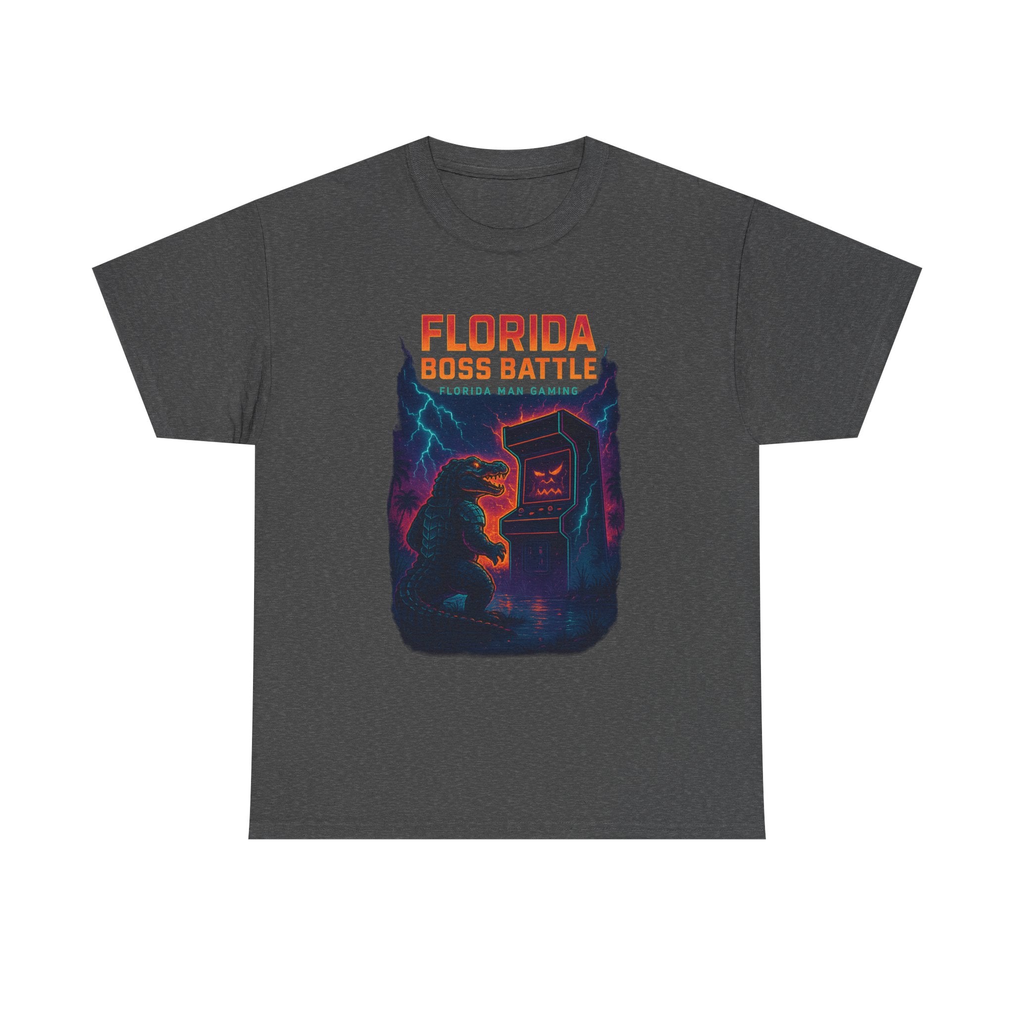 Florida Boss Battle Tee - Unisex Gaming Shirt, Retro Video Game T-Shirt, Gift for Gamers, Cool Casual Wear, Unique Graphic Tee