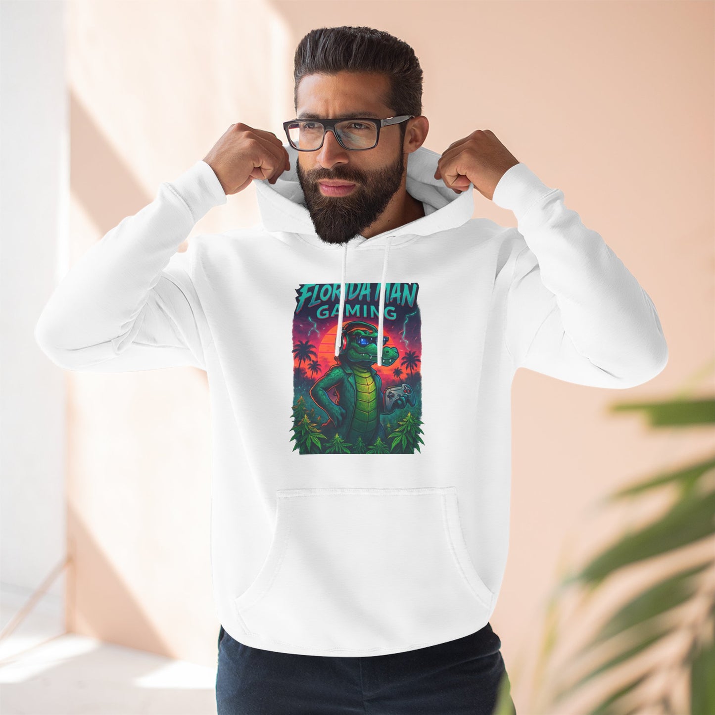 Gamer Fleece Hoodie - Cozy Dragon Design, Perfect for Gaming Sessions, Gifts for Gamers, Casual Wear, Fun Streetwear