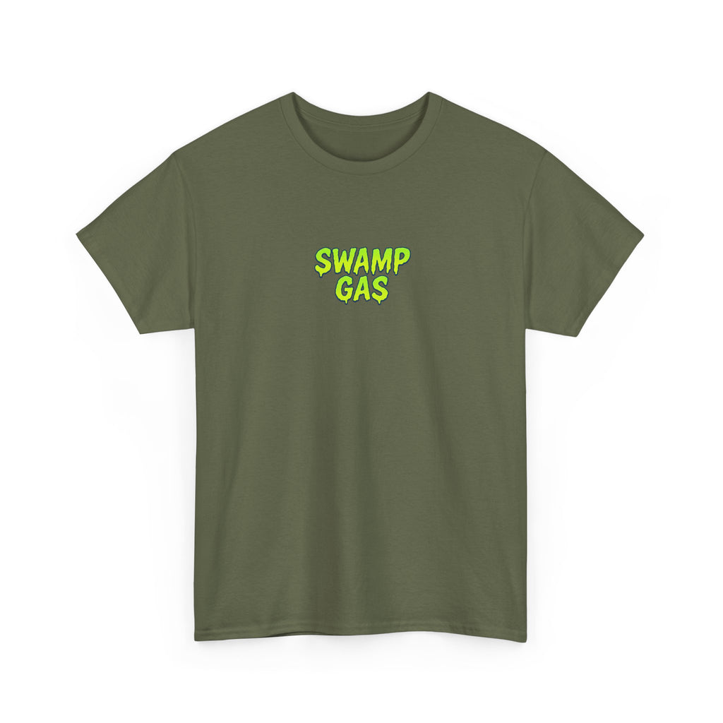 Swamp Gas Monster Unisex Tee, Fun Graphic Shirt, Gift for Monster Lovers, Casual Wear, Halloween Apparel, Youth and Adult Sizes