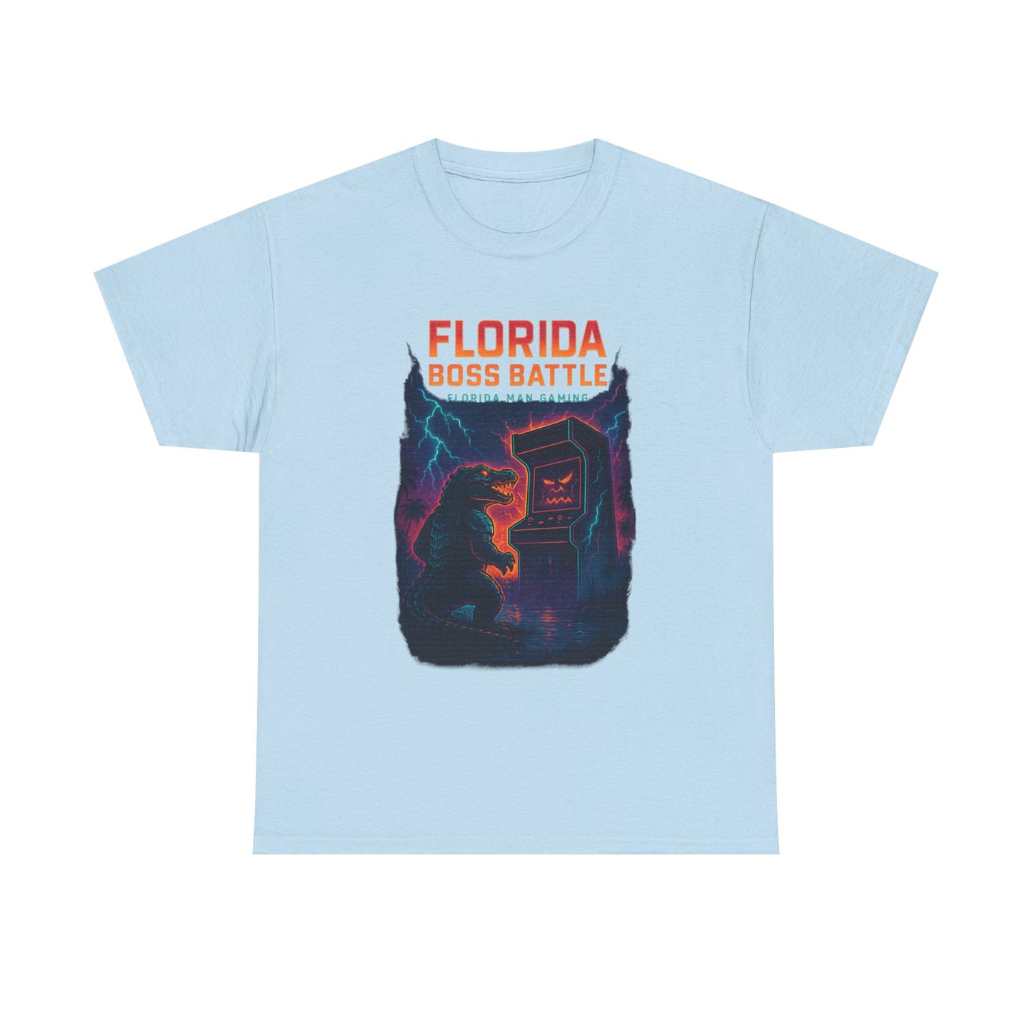 Florida Boss Battle Tee - Unisex Gaming Shirt, Retro Video Game T-Shirt, Gift for Gamers, Cool Casual Wear, Unique Graphic Tee