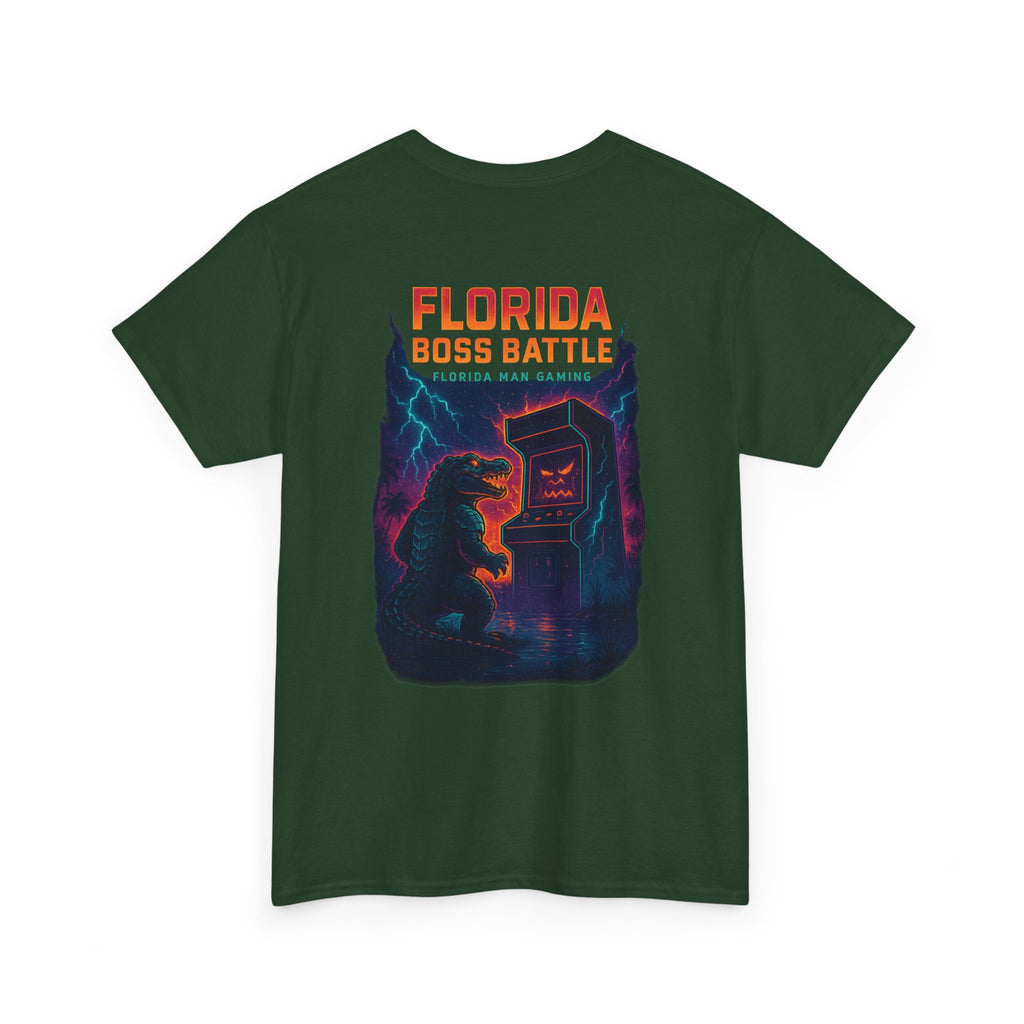 Florida Boss Battle Tee - Unisex Gaming Shirt, Retro Video Game T-Shirt, Gift for Gamers, Cool Casual Wear, Unique Graphic Tee