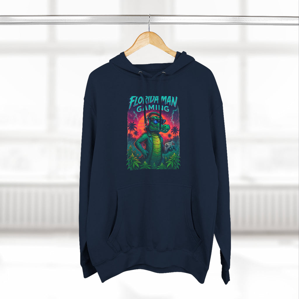 Gamer Fleece Hoodie - Cozy Dragon Design, Perfect for Gaming Sessions, Gifts for Gamers, Casual Wear, Fun Streetwear