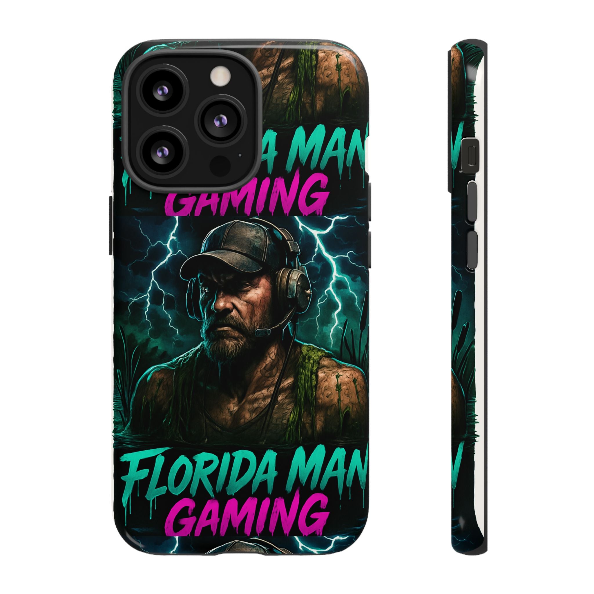 Phone Case - Florida Man Gaming Mascot Rising from the Swamp Tough Case