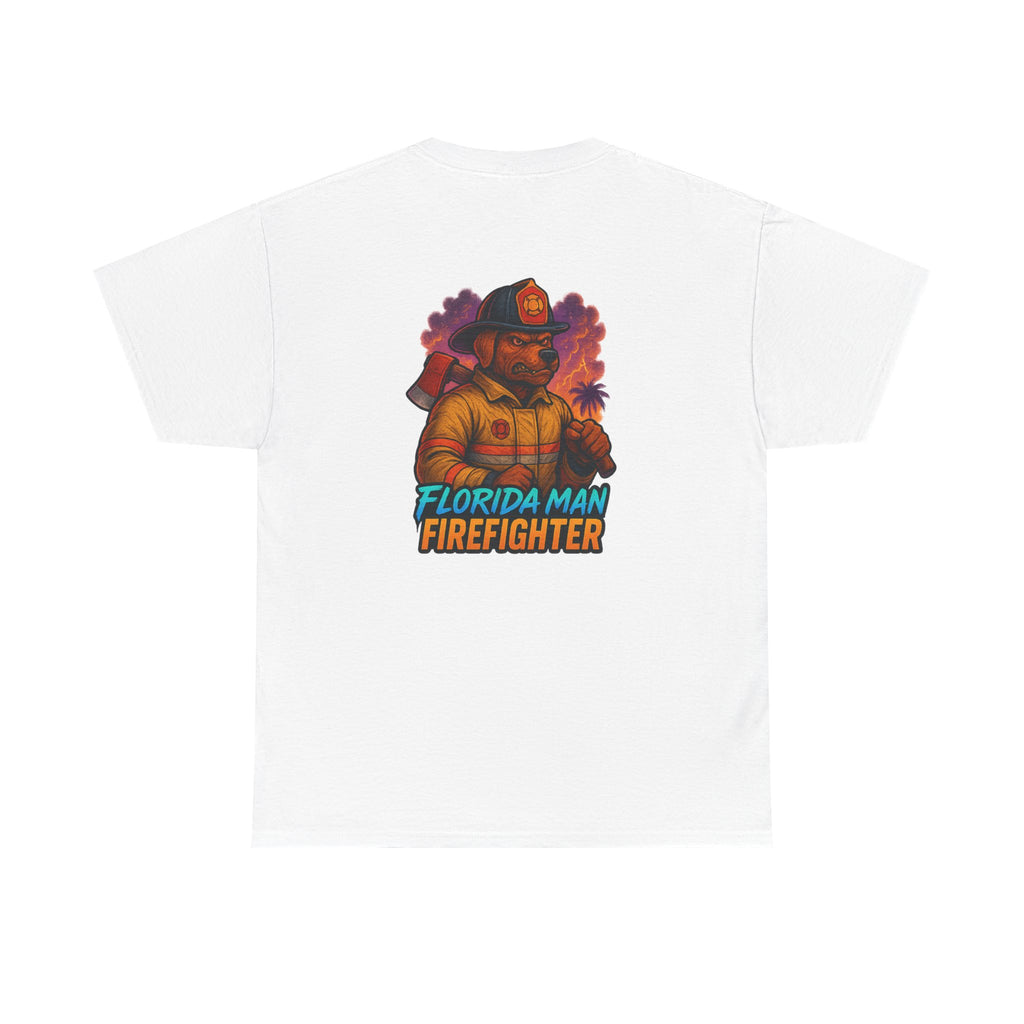 Gaming Tee - Florida Man Blaze Firefighter Gator