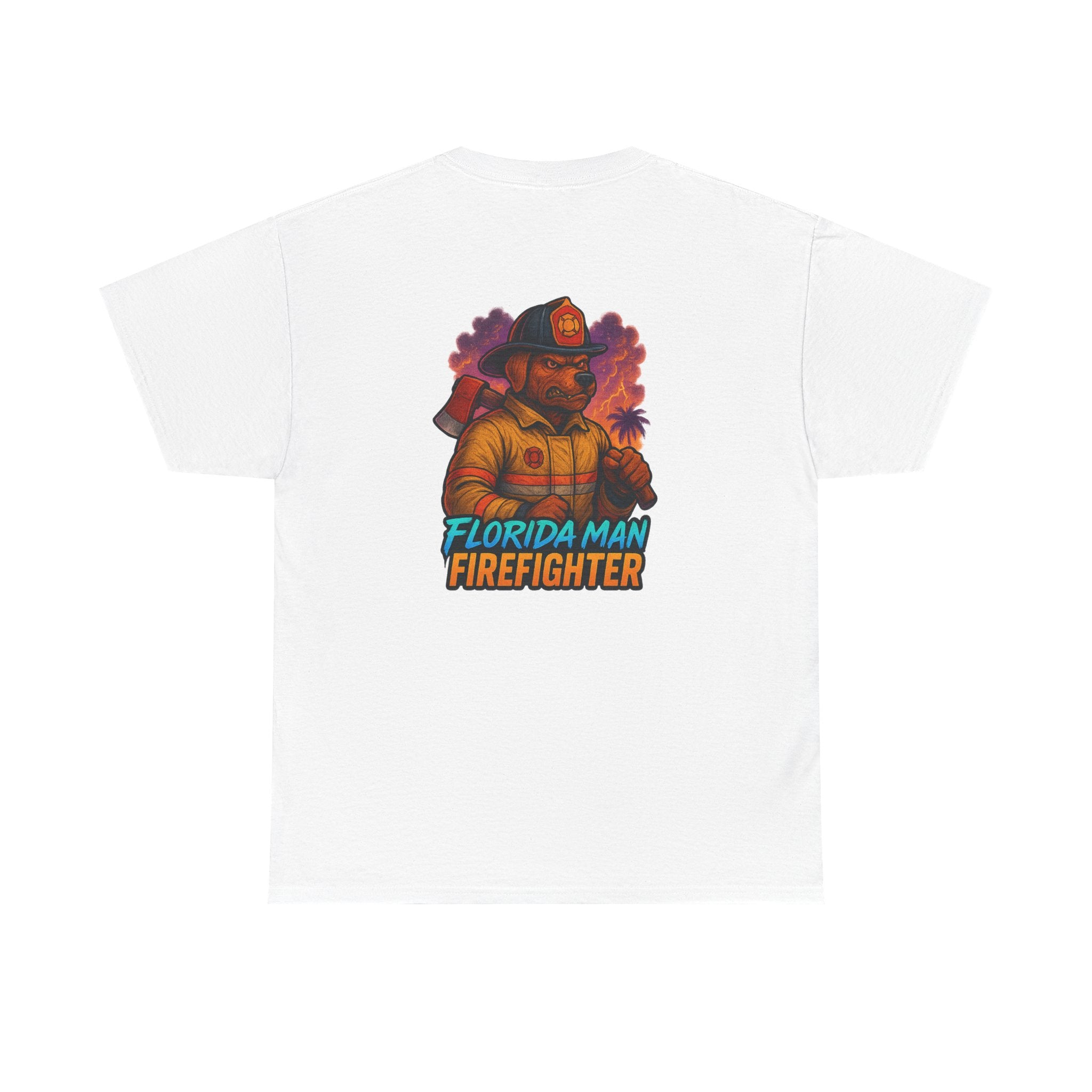 Gaming Tee - Florida Man Blaze Firefighter Gator