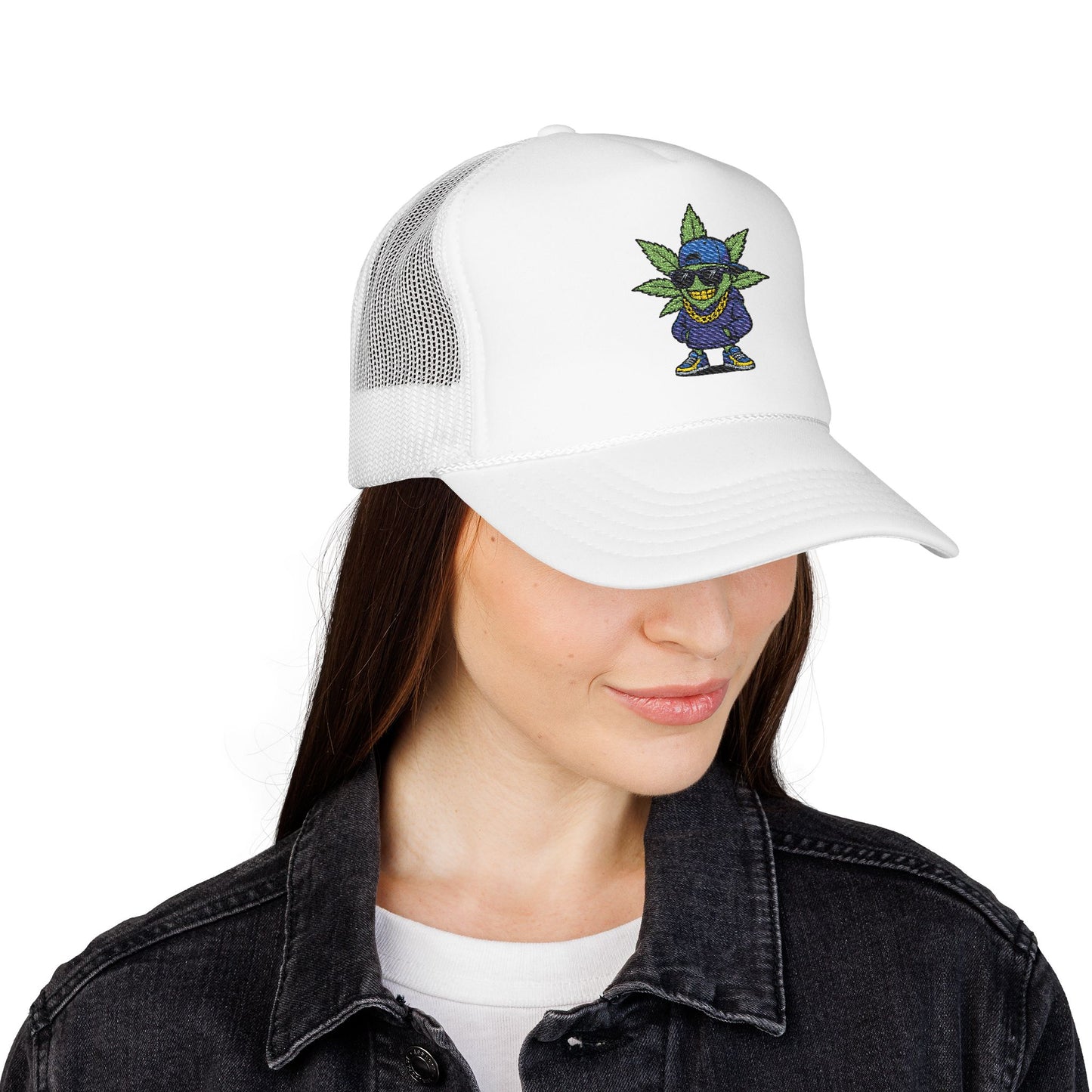 Cool Embroidered Foam Trucker Hat for Trendsetters, Everyday Style, Gift for Him, Outdoor Activities, Unique Streetwear