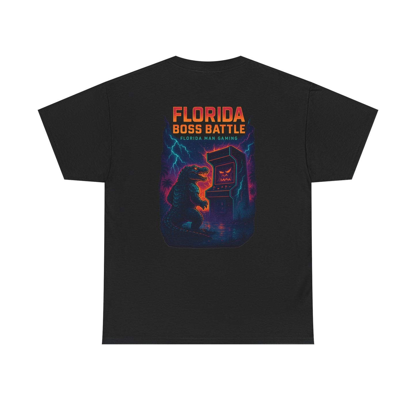 Florida Boss Battle Gaming Tee - Fun Unisex Cotton Shirt, Unique Graphic T-Shirt, Gift for Gamers, Casual Wear, Gaming Merchandise