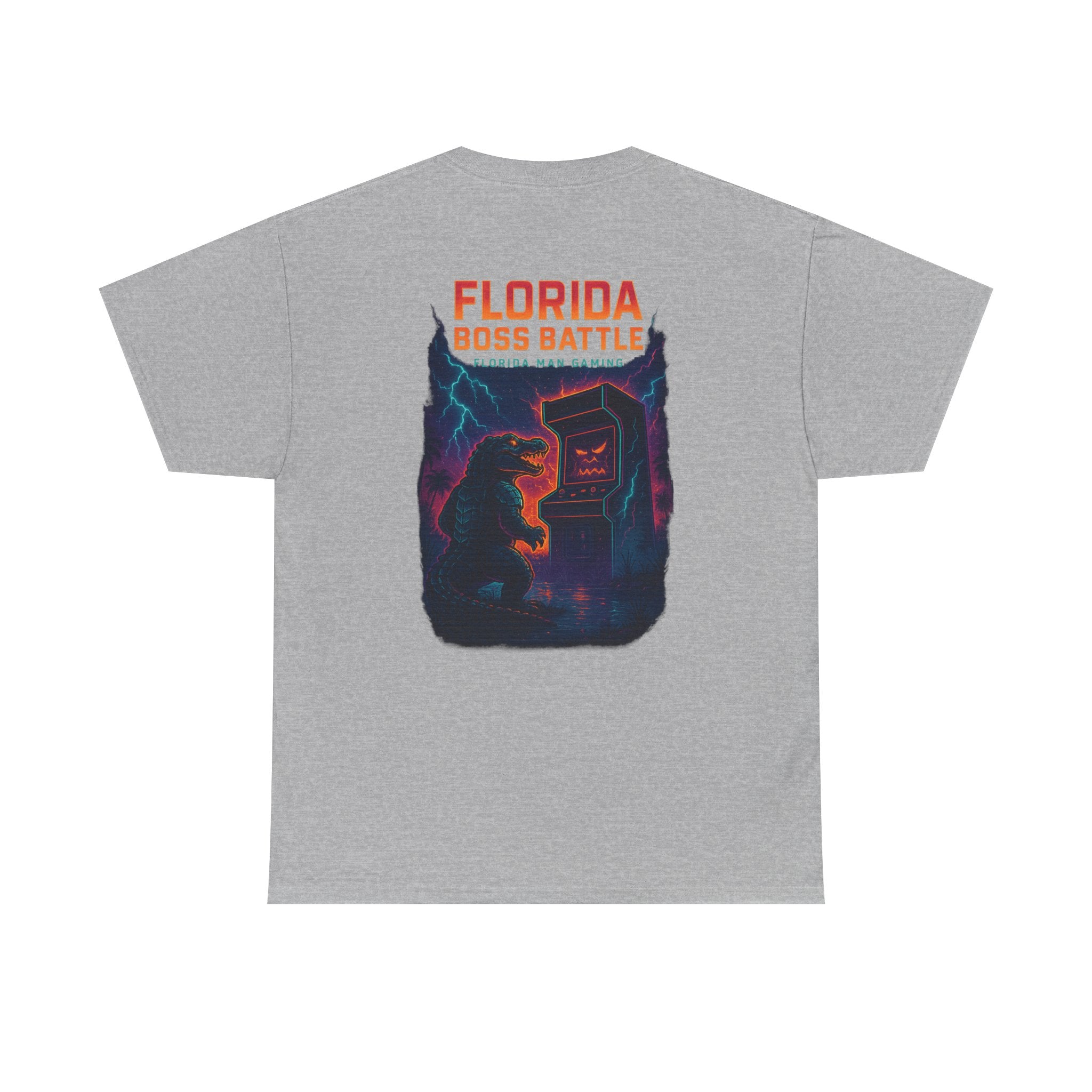 Florida Boss Battle Gaming Tee - Fun Unisex Cotton Shirt, Unique Graphic T-Shirt, Gift for Gamers, Casual Wear, Gaming Merchandise