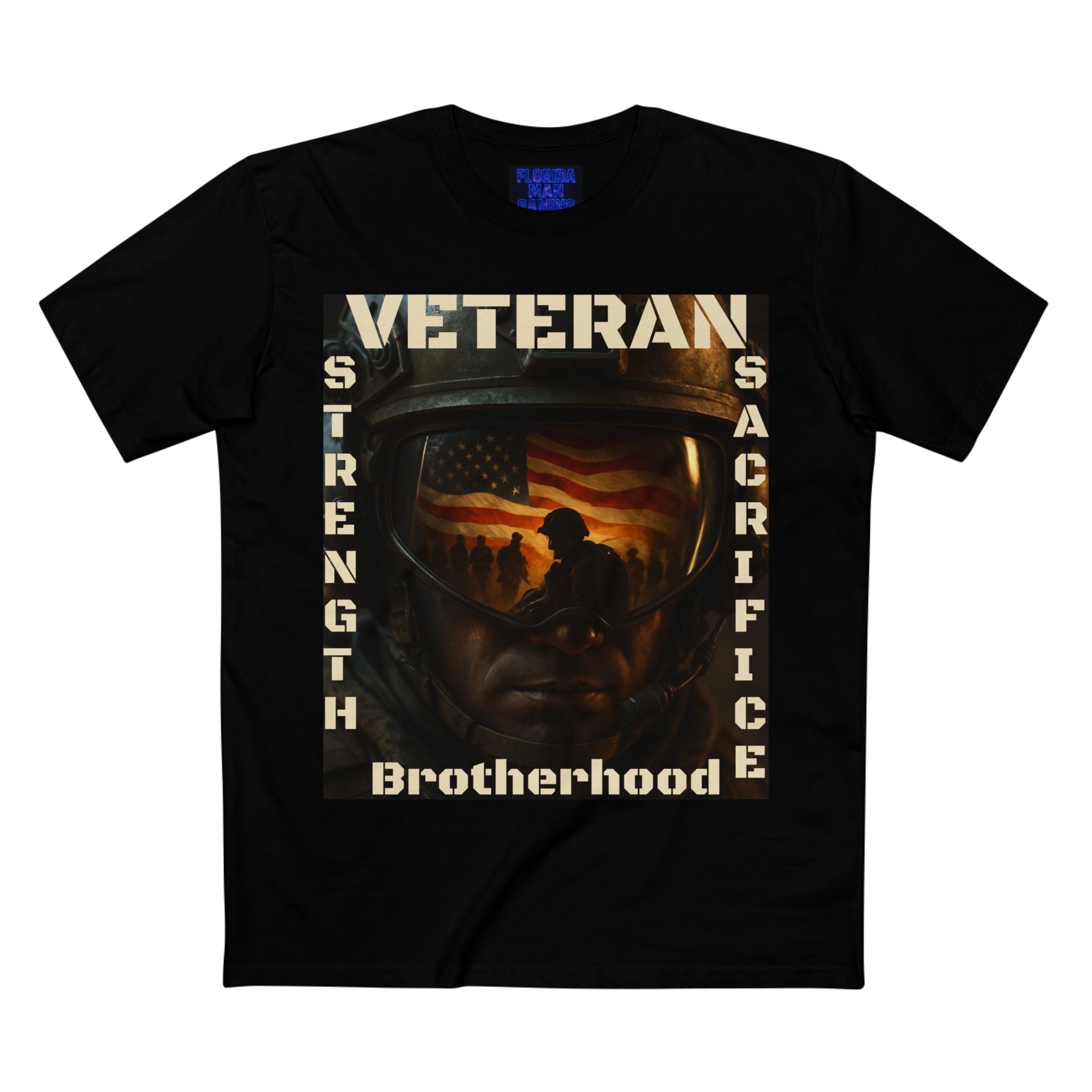 Veteran T‑Shirt – "Brotherhood: Strength, Sacrifice" Patriotic Soldier Tribute Tee