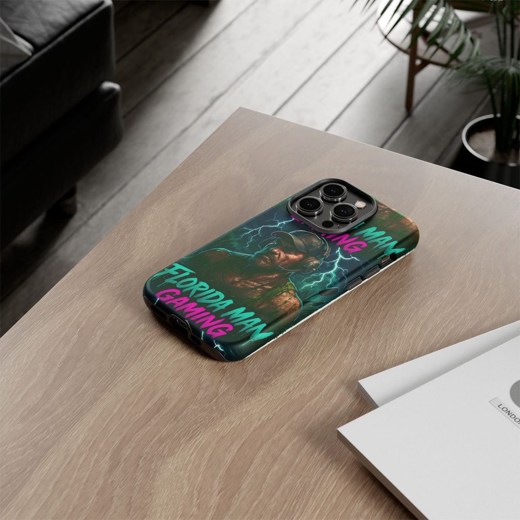 Phone Case - Florida Man Gaming Mascot Rising from the Swamp Tough Case