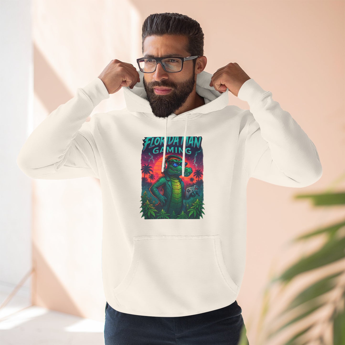 Gamer Fleece Hoodie - Cozy Dragon Design, Perfect for Gaming Sessions, Gifts for Gamers, Casual Wear, Fun Streetwear