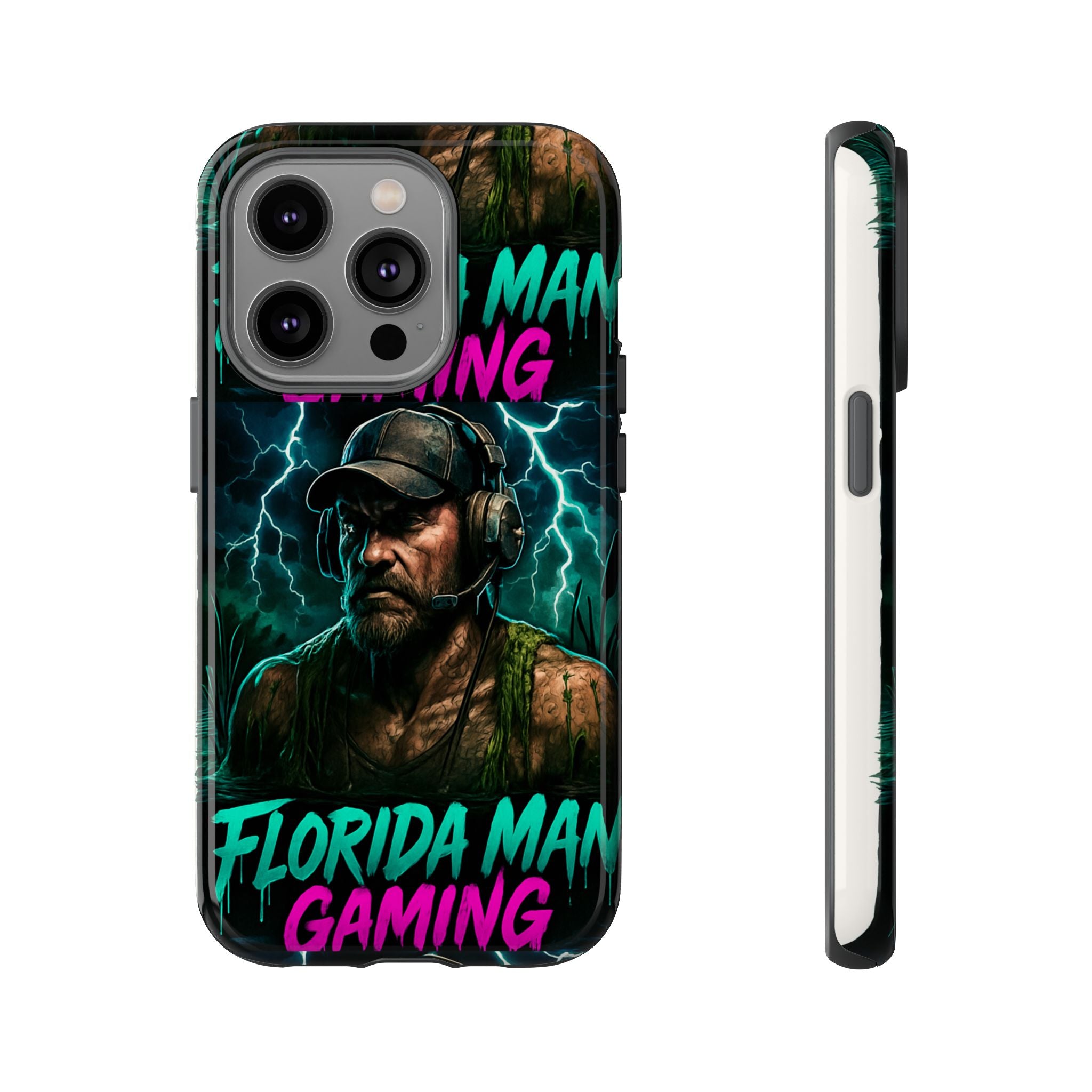 Phone Case - Florida Man Gaming Mascot Rising from the Swamp Tough Case
