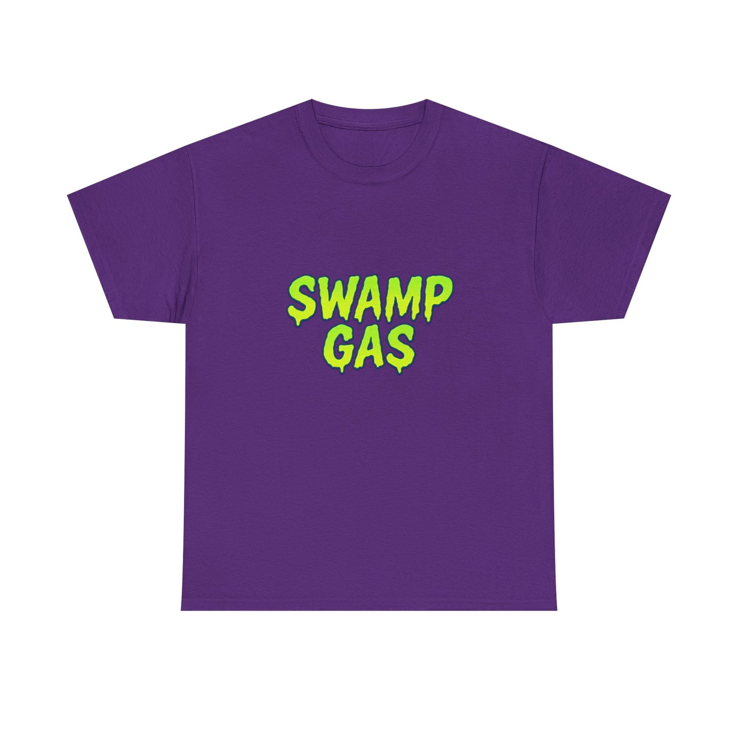 Neon Green Blob Unisex Tee - Cute Cartoonish Design with Hearts and Stars